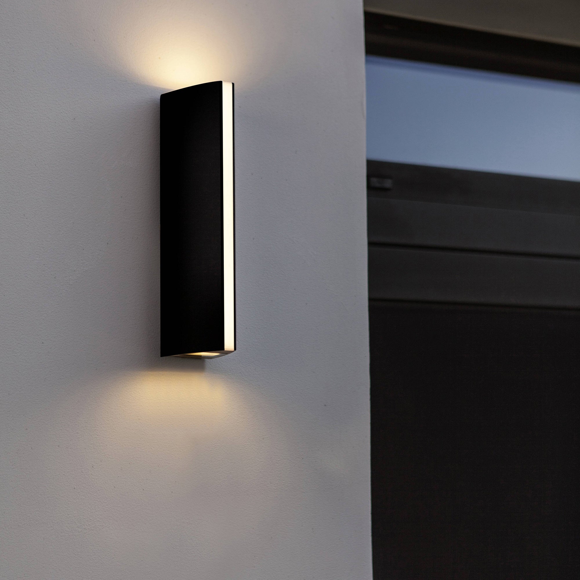 LEO LED zidna svjetiljka, mat crna, 14.5W, 3000K, IP54, 300mm