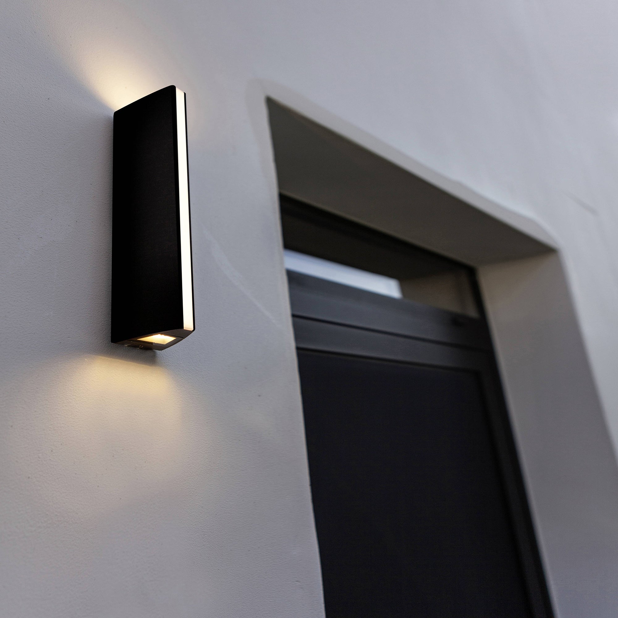 LEO LED zidna svjetiljka, mat crna, 14.5W, 3000K, IP54, 300mm