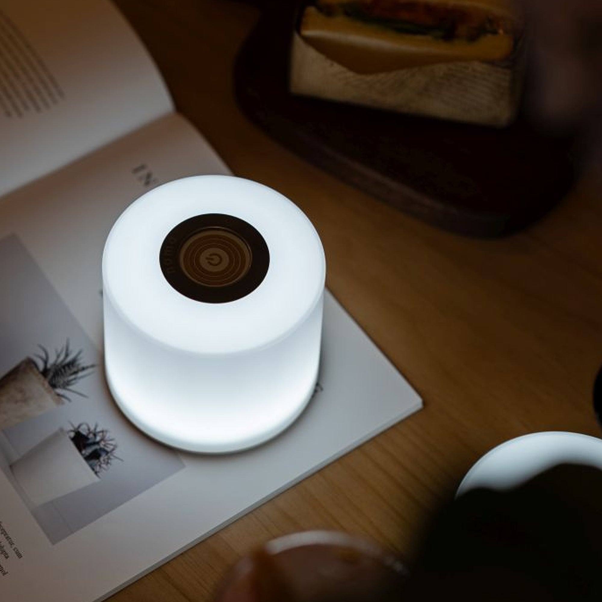 NOMA+ LED stolna lampa, pametna, bijela, 2.3W, CCT+RGB, IP44, 85mm