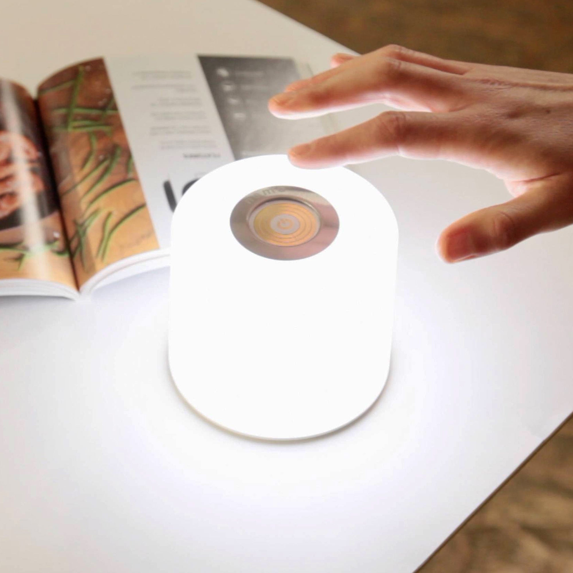 NOMA+ LED stolna lampa, pametna, bijela, 2.3W, CCT+RGB, IP44, 85mm