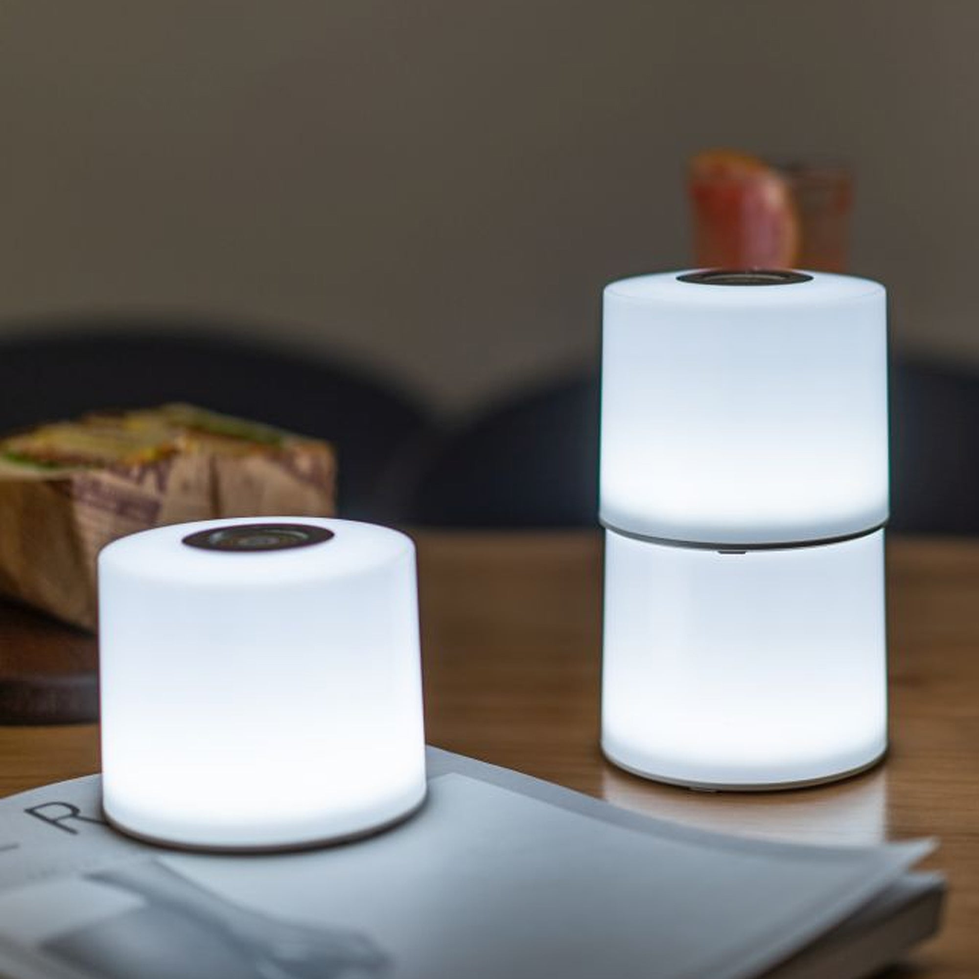 NOMA LED stolna lampa, pametna, bijela, 4.6W, CCT+RGB, IP44, 183mm