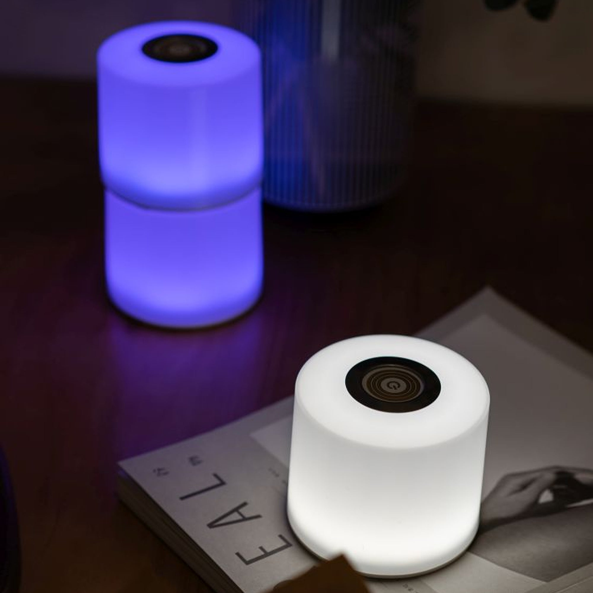 NOMA LED stolna lampa, pametna, bijela, 4.6W, CCT+RGB, IP44, 183mm