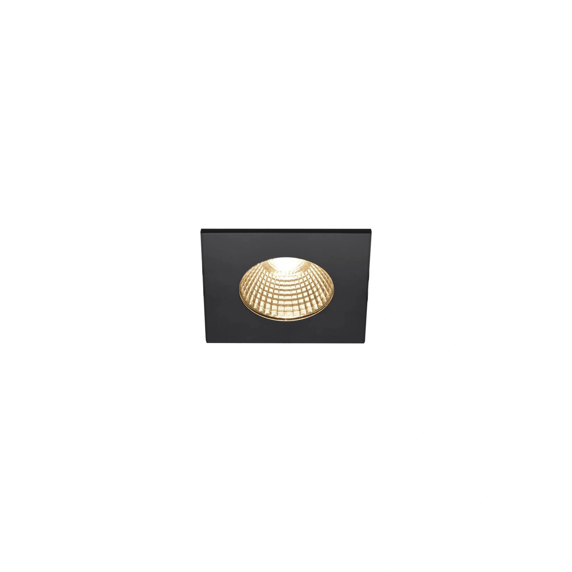 LED ugradbena svjetiljka PATTA-I, stropna, kvadratna, crna, 7.3W, 1800-3000K, IP20/IP65