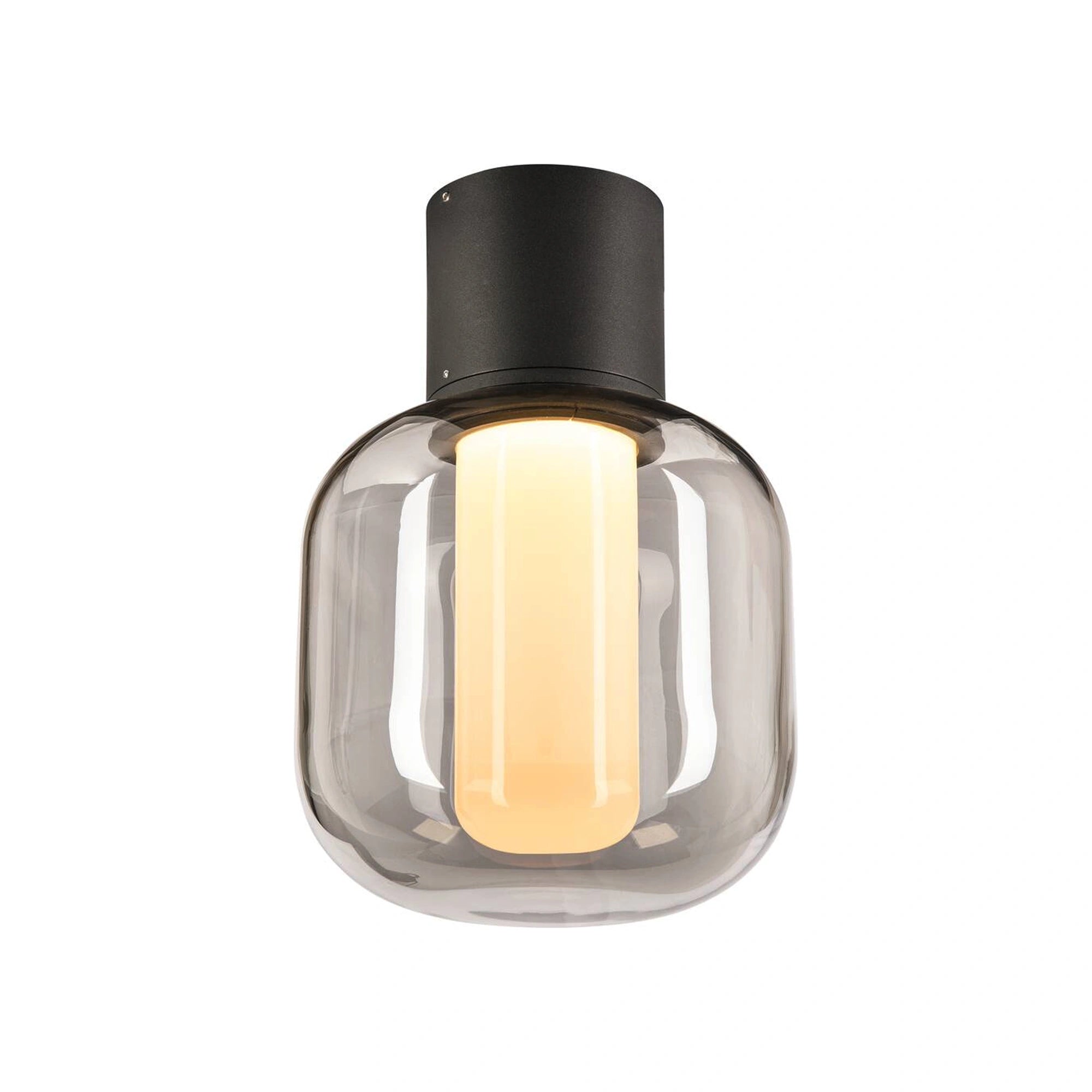 LED stropna svjetiljka OVALISK, antracit, 7.9W, 3000/4000K, IP65