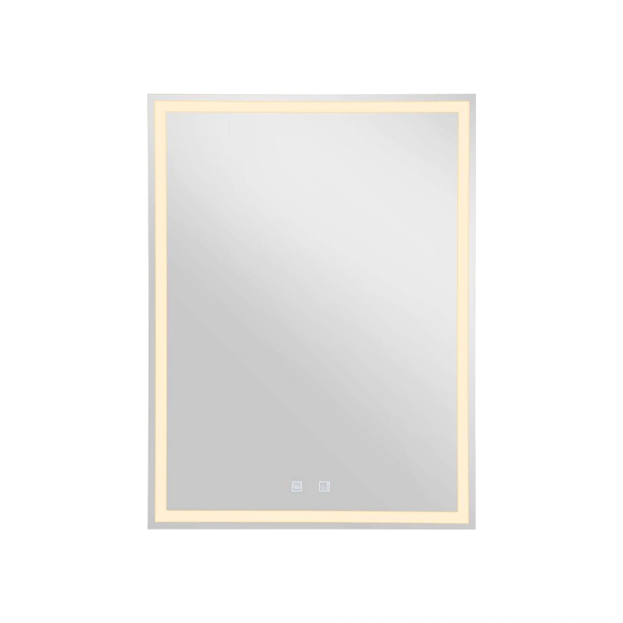 LED ogledalo TRUKKO, kvadratno, prozirno/mliječno, 25W, CCT, IP44