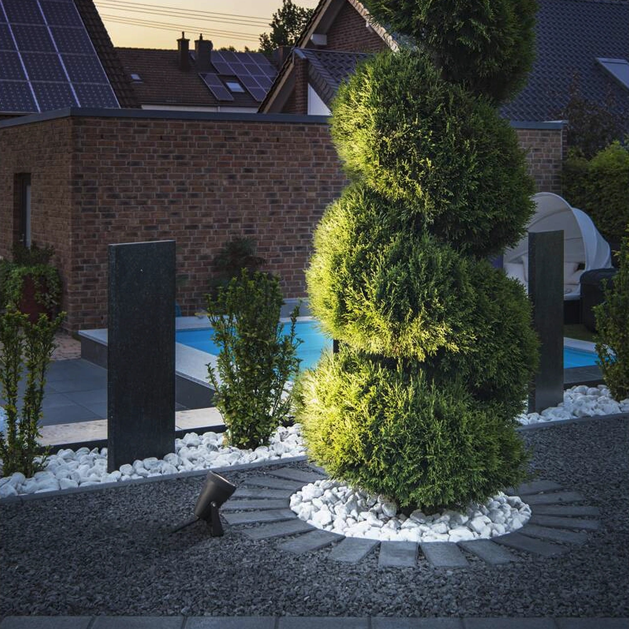 Vrtna spot svjetiljka SAMRINA, ubodna, crna, 1xGU10, IP65