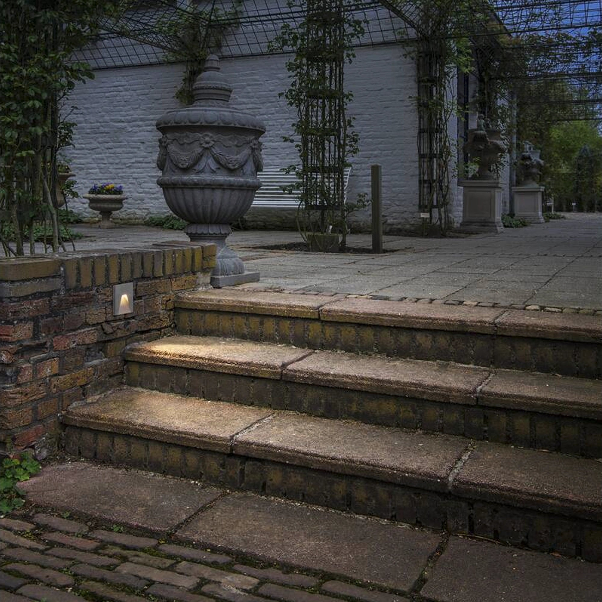 LED zidna svjetiljka CONCRETO WING, ugradbena, siva/crna, 3.2W, 3000K, IP65