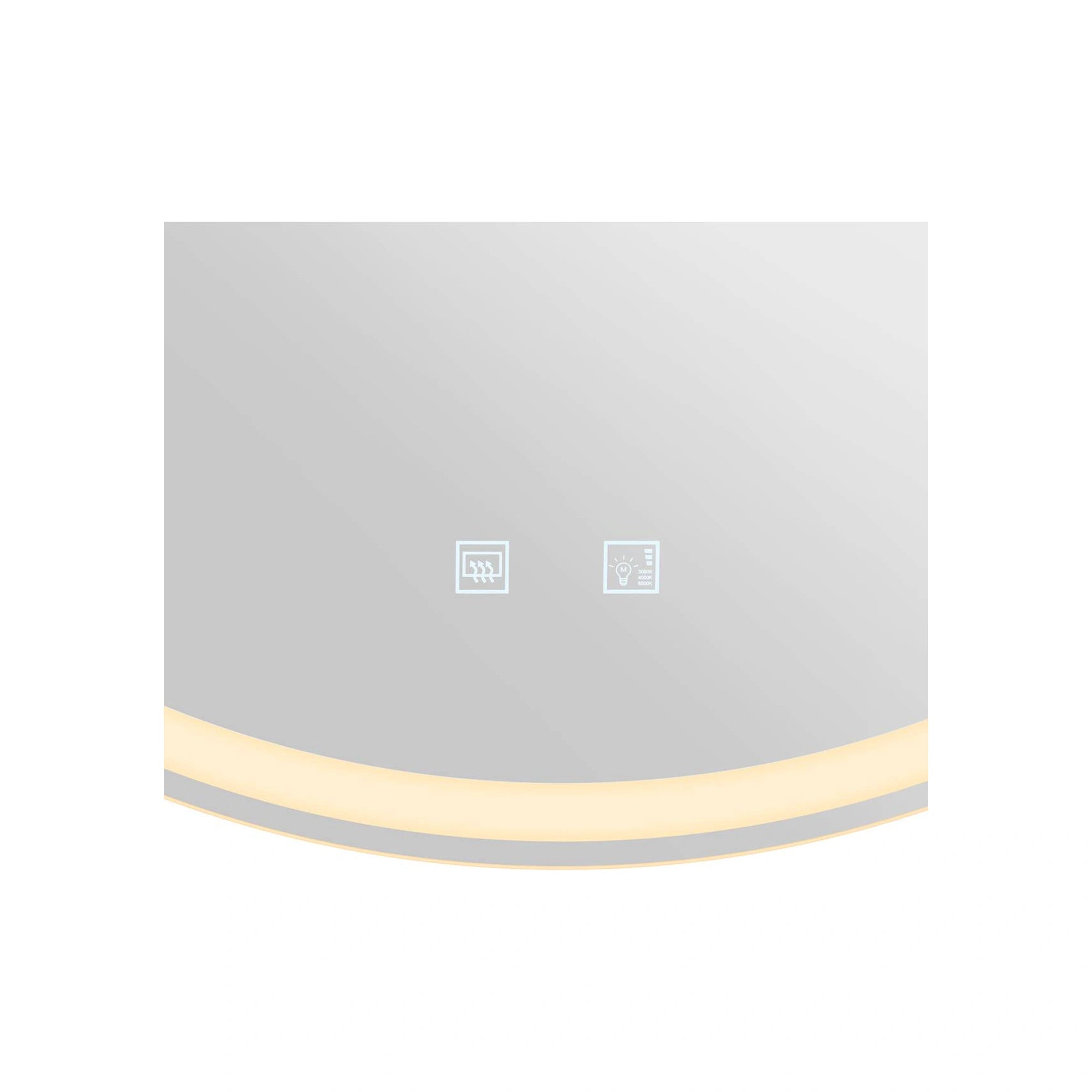 LED ogledalo TRUKKO 80, okruglo, prozirno/mliječno, 23W, CCT, IP44