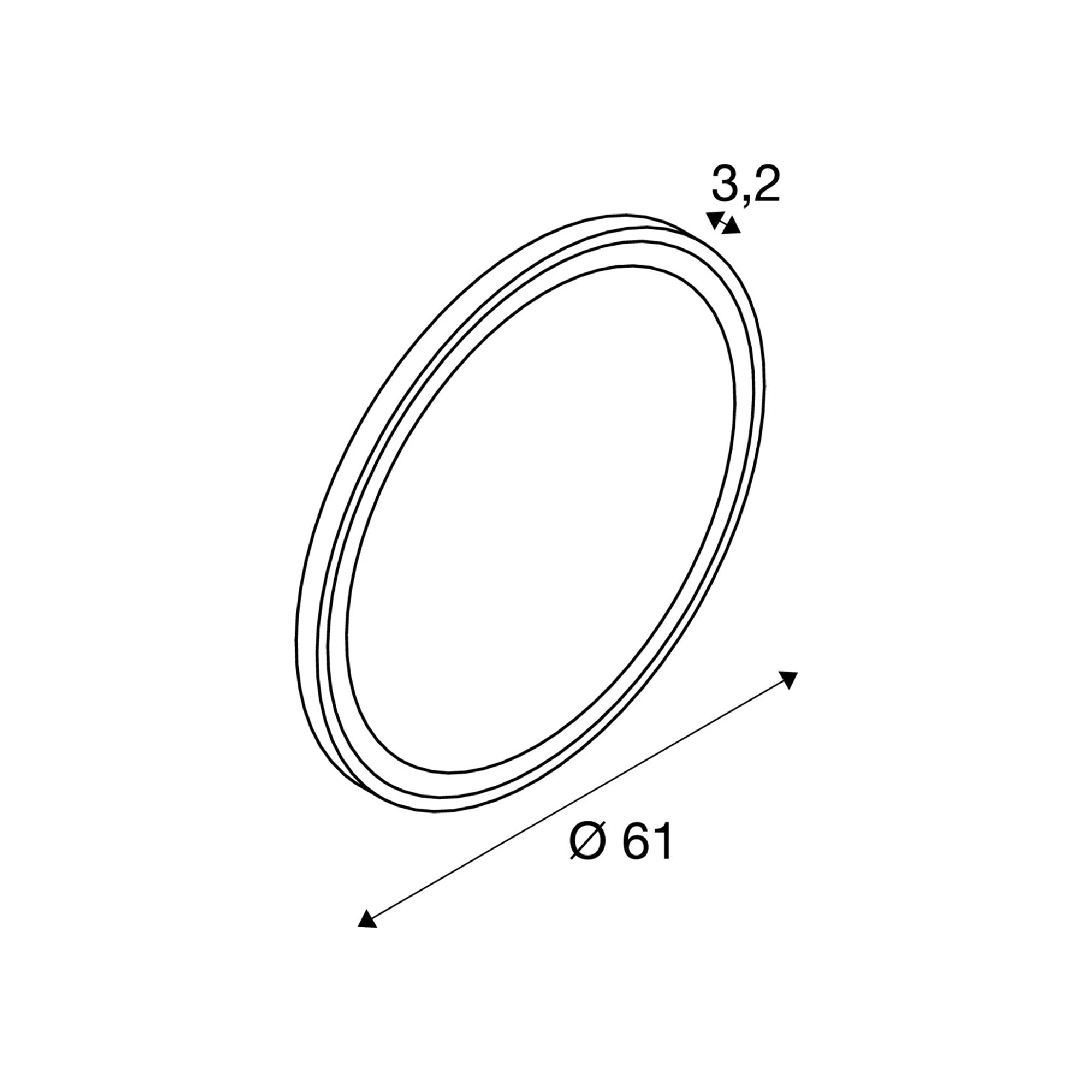 LED ogledalo TRUKKO 60, okruglo, prozirno/crno, 25W, CCT, IP44