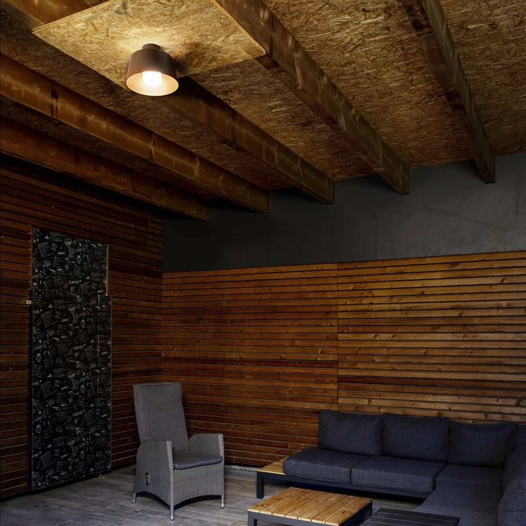 Stropna svjetiljka PHOTONI, rust, 1xE27, IP65