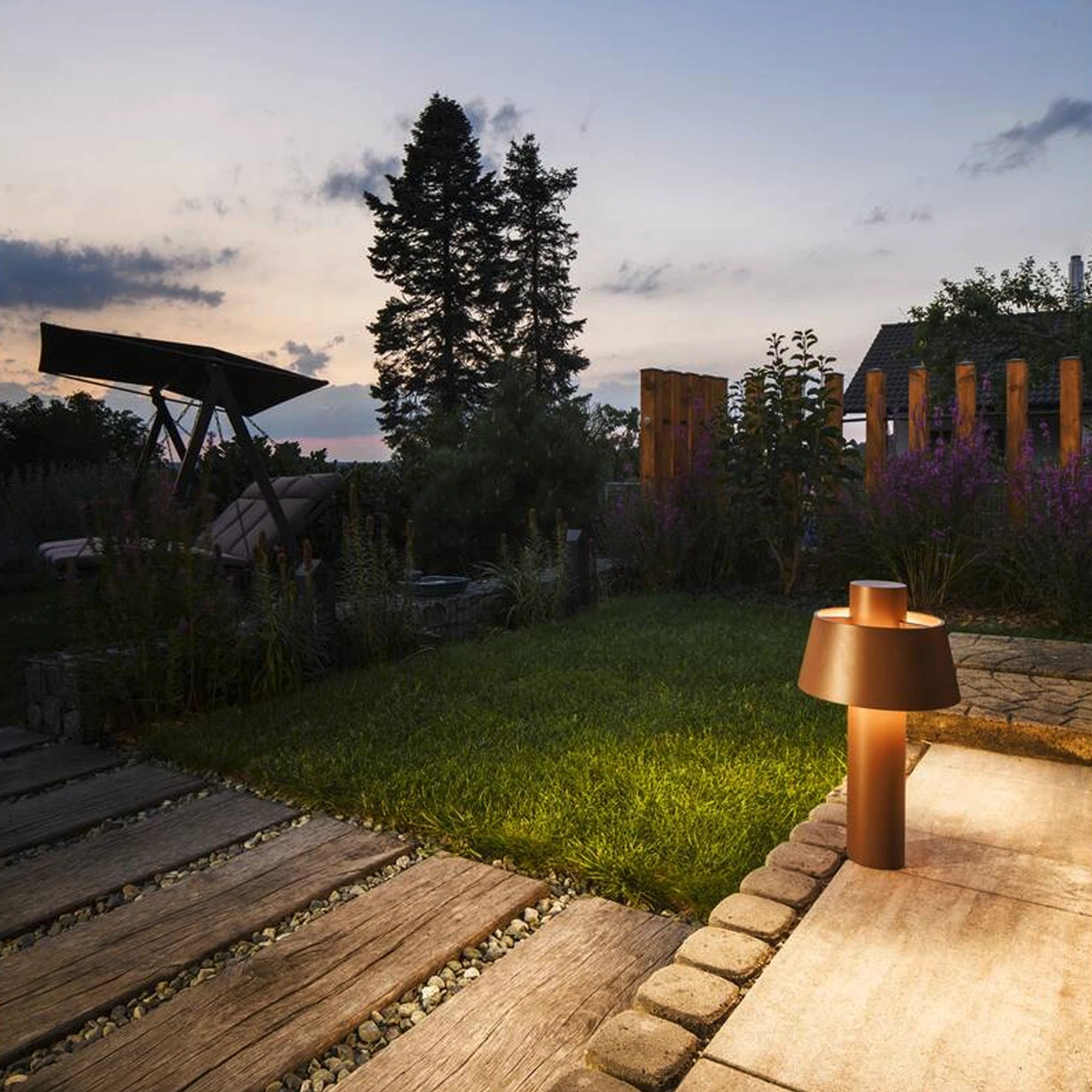 Vrtna svjetiljka PHOTONI 45, rust, 1xE27, IP65, 450mm