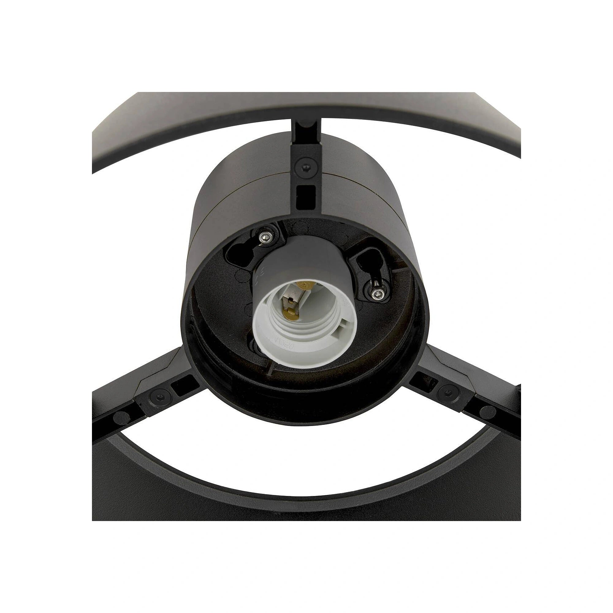 Stropna svjetiljka PHOTONI, crna, 1xE27, IP65