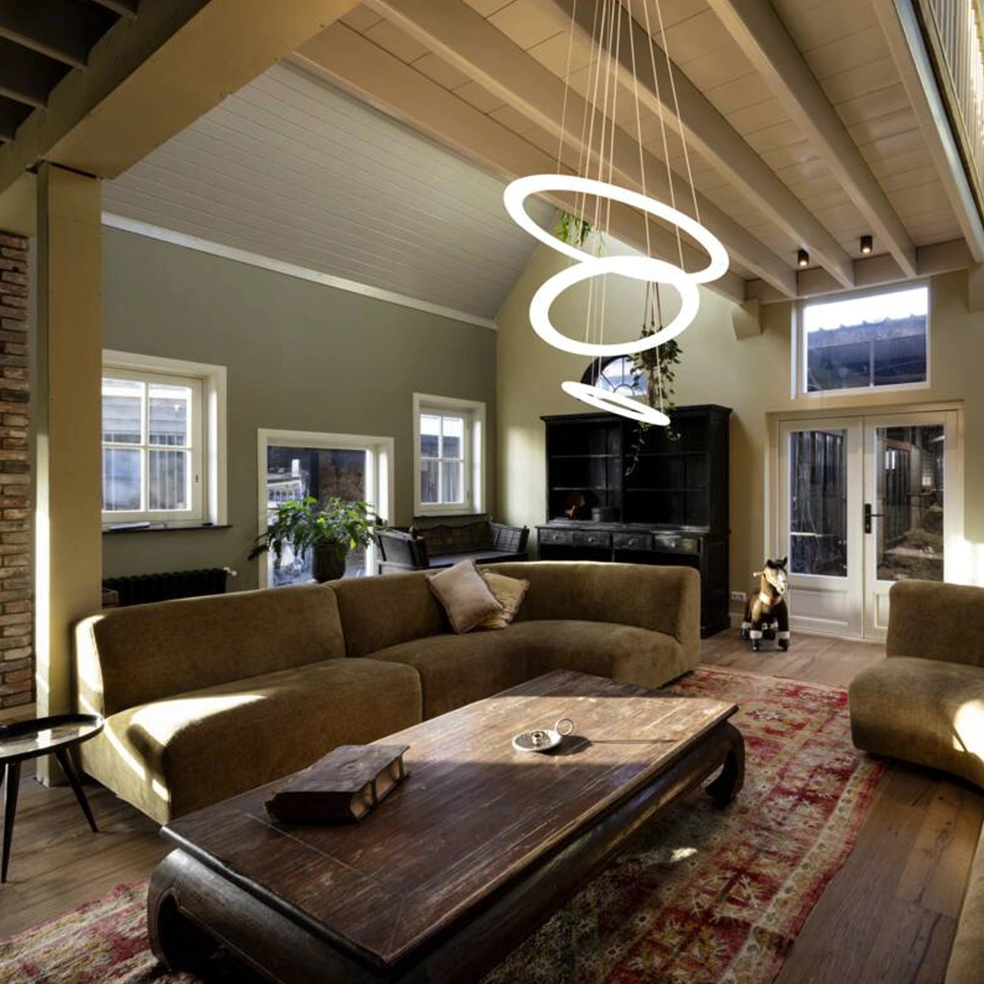 LED luster ONE FLAT, mesing, DALI, 58W, 2700/3000K, IP20