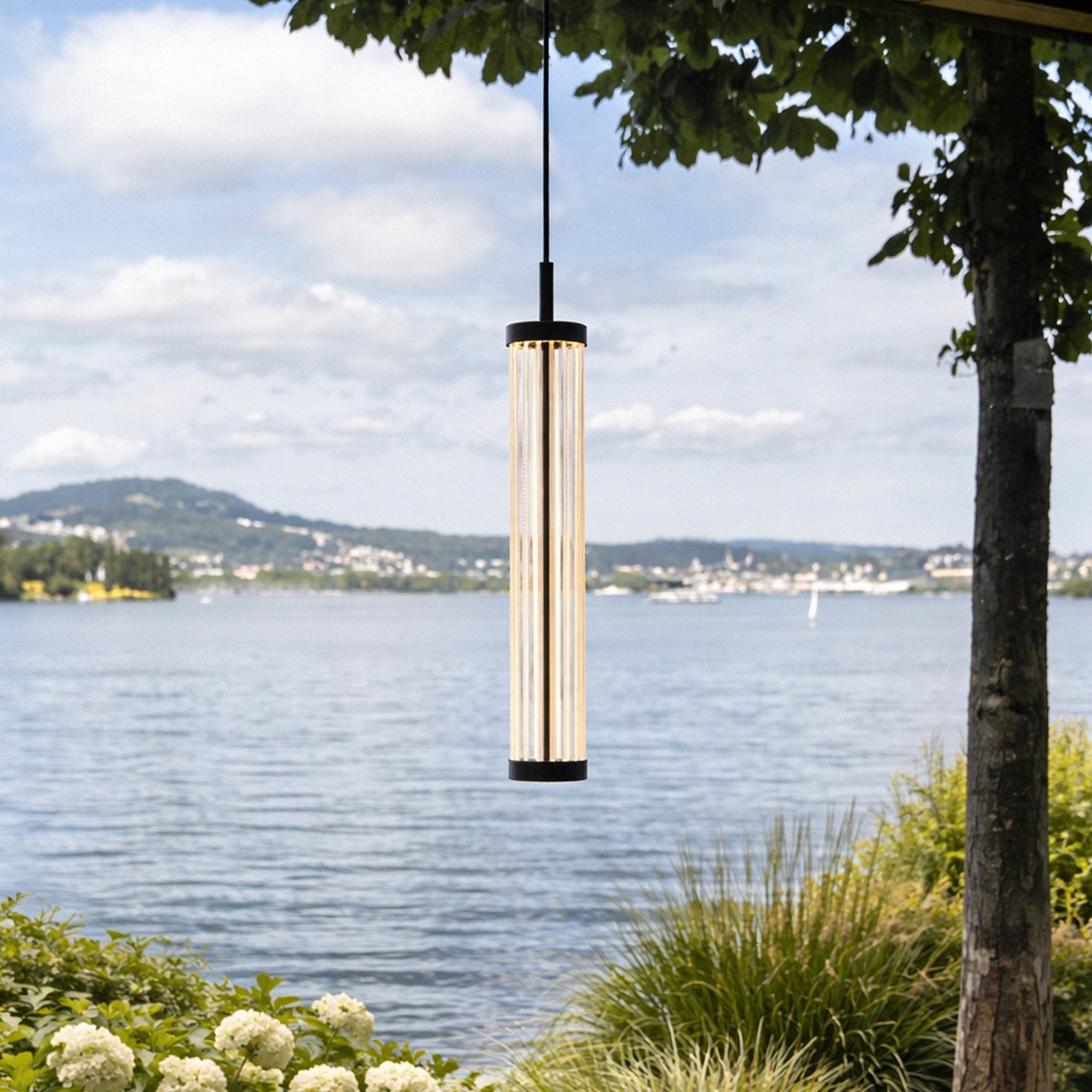 LED visilica QUIMERA, tamna bronca, 8.5W, 2700/3000K, IP20