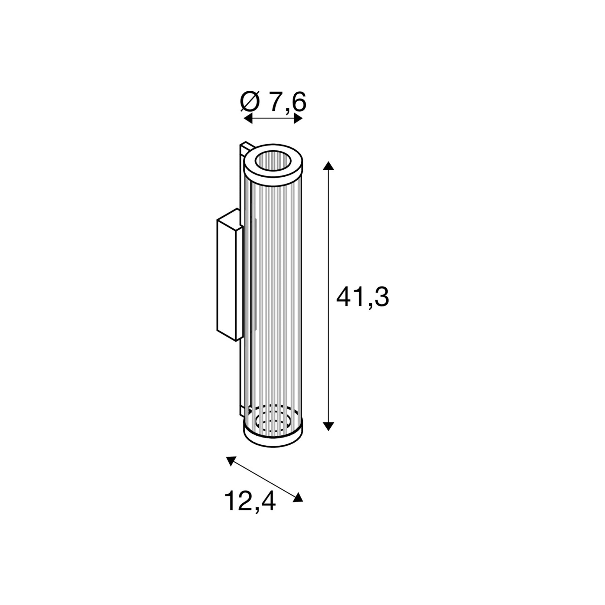 LED zidna svjetiljka QUIMERA, tamna bronca, 8.5W, 2700/3000K, IP20
