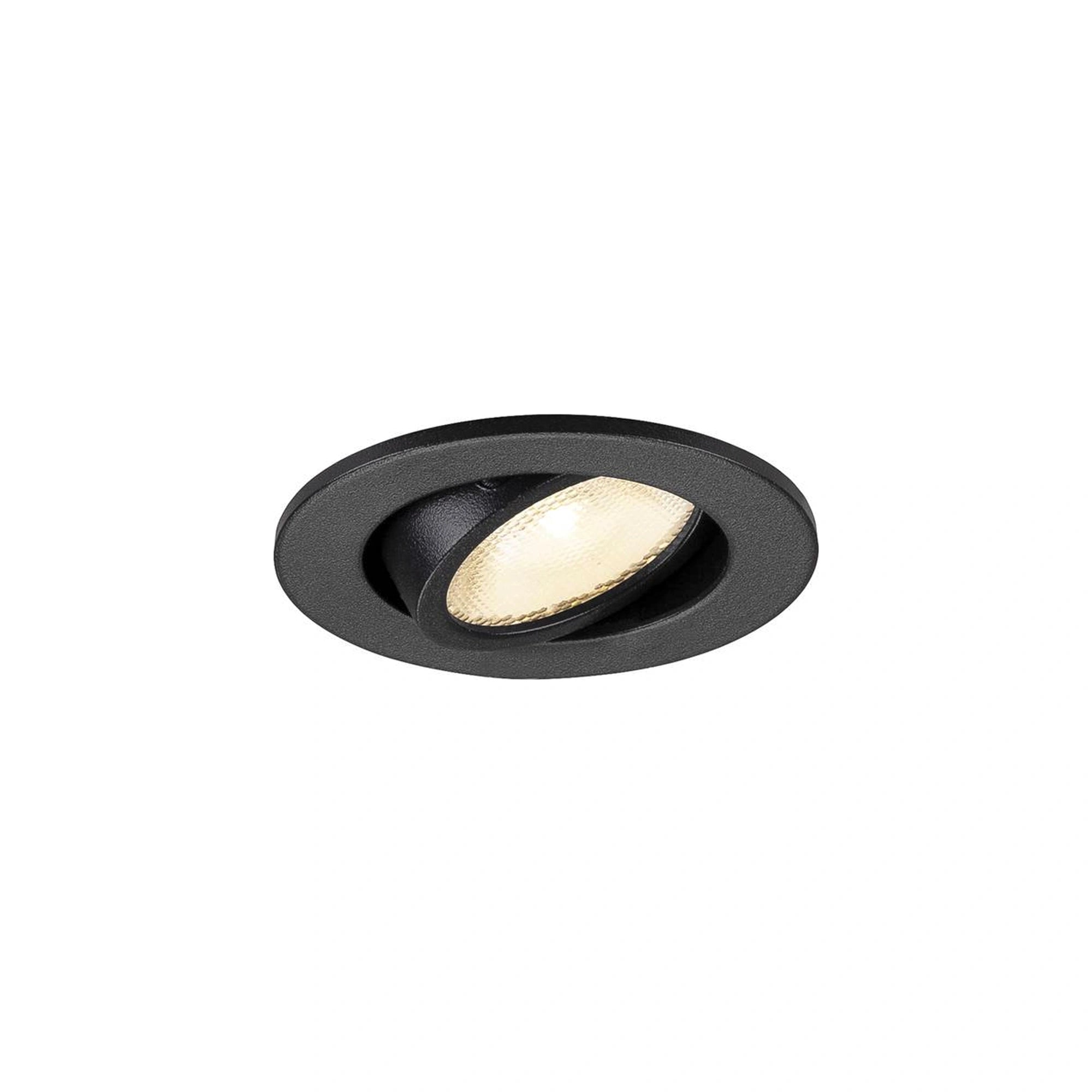 LED ugradbena svjetiljka NEW TRIA 45, stropna, crna, 4W, IP20/IP44