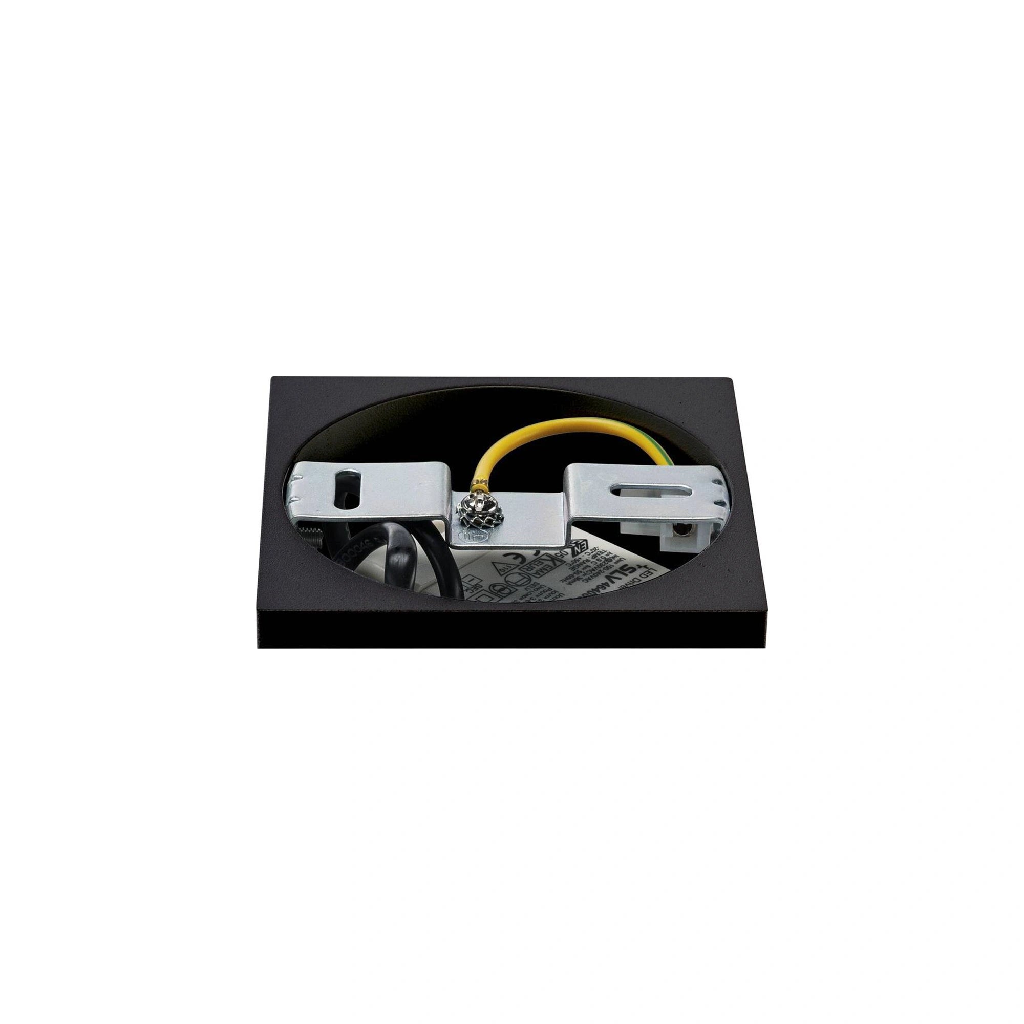 LED spot svjetiljka TRILEDO, stropna, kvadratna, crna, 6.4W, 3000K, IP20