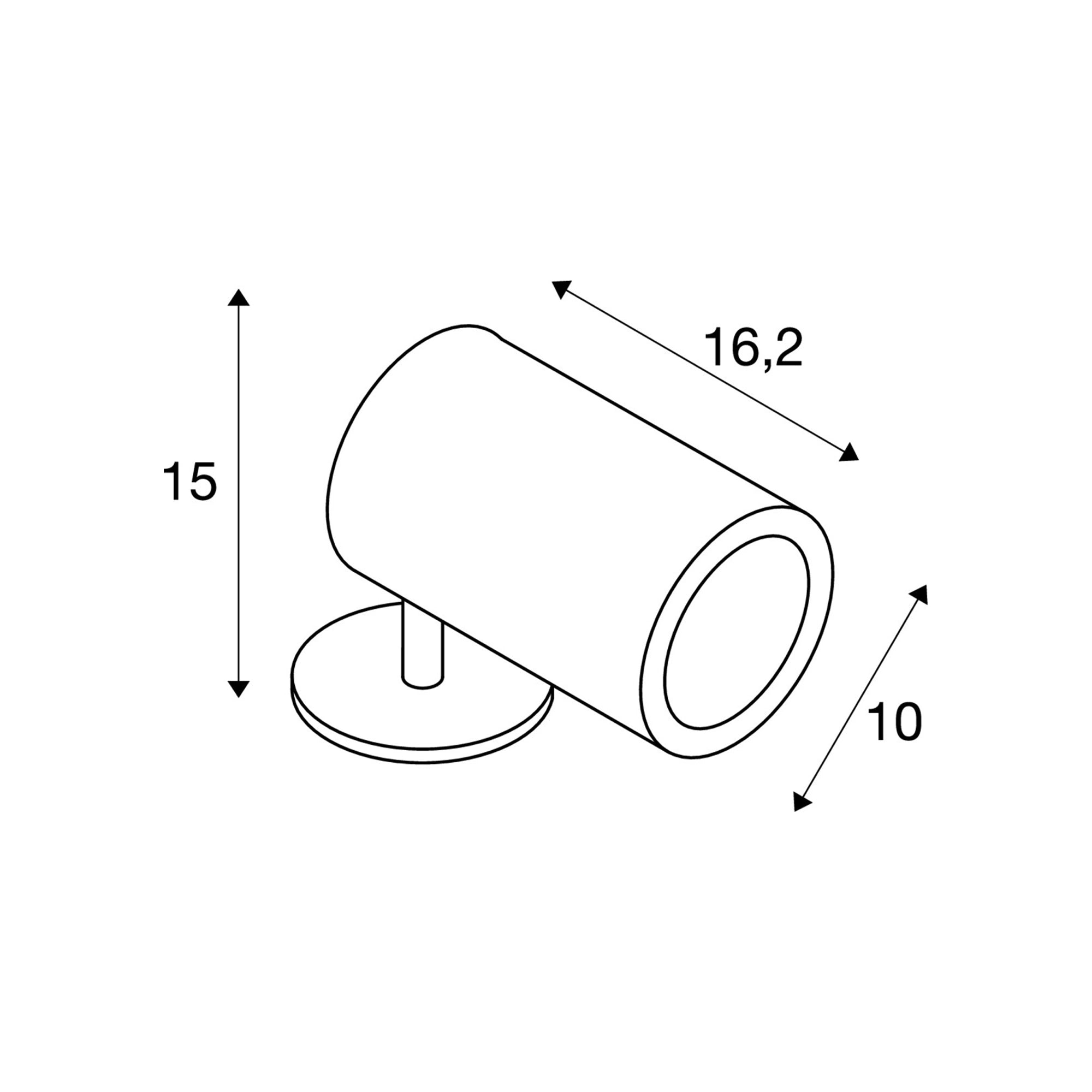 LED vrtna spot svjetiljka HELIA SPOT L, antracit, 15W, 3000K, IP66