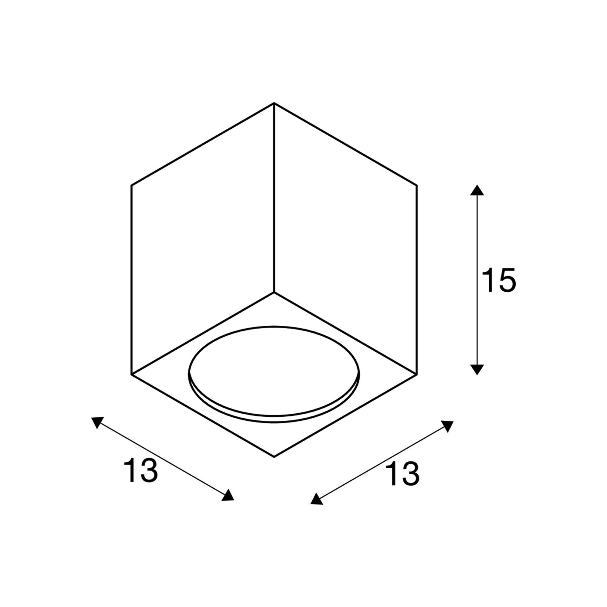 LED stropna svjetiljka BIG THEO, antracit, 21W, 3000K, IP44