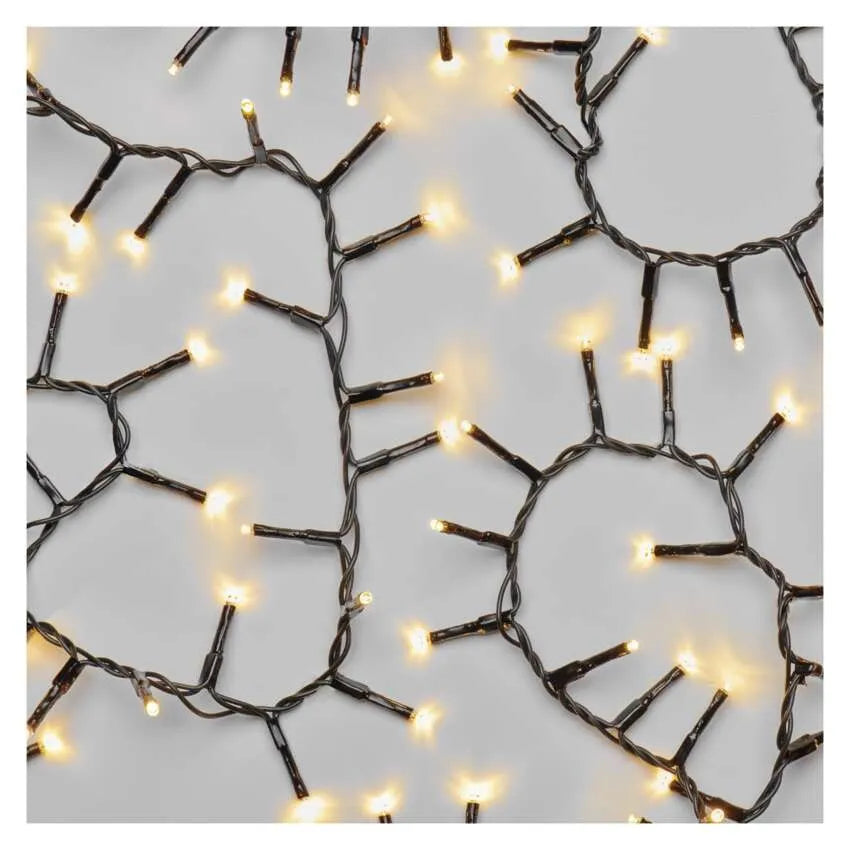 Božićne lampice, LED, jež, toplo bijela, timer, IP44, 6m