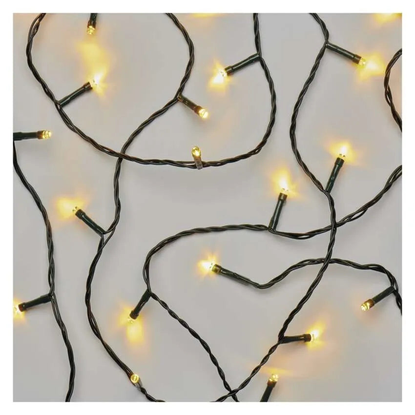 Božićne lampice, LED, toplo bijela, 8 načina rada, timer, IP44, 18m