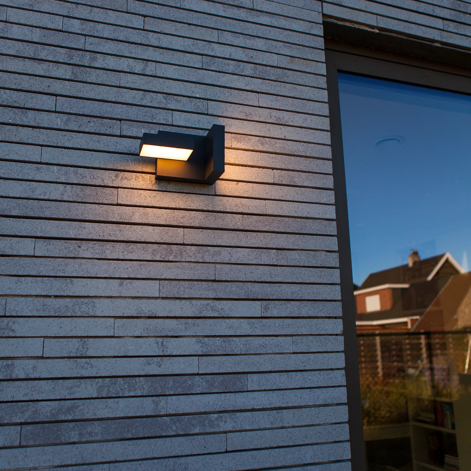 LED zidna svjetiljka TWISTO, tamno siva, 13W, 3000K/4000K, IP65