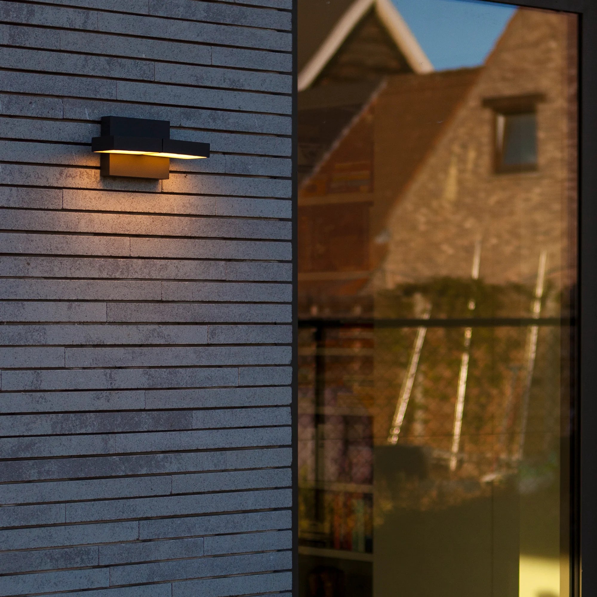 LED zidna svjetiljka TWISTO, tamno siva, 13W, 3000K/4000K, IP65