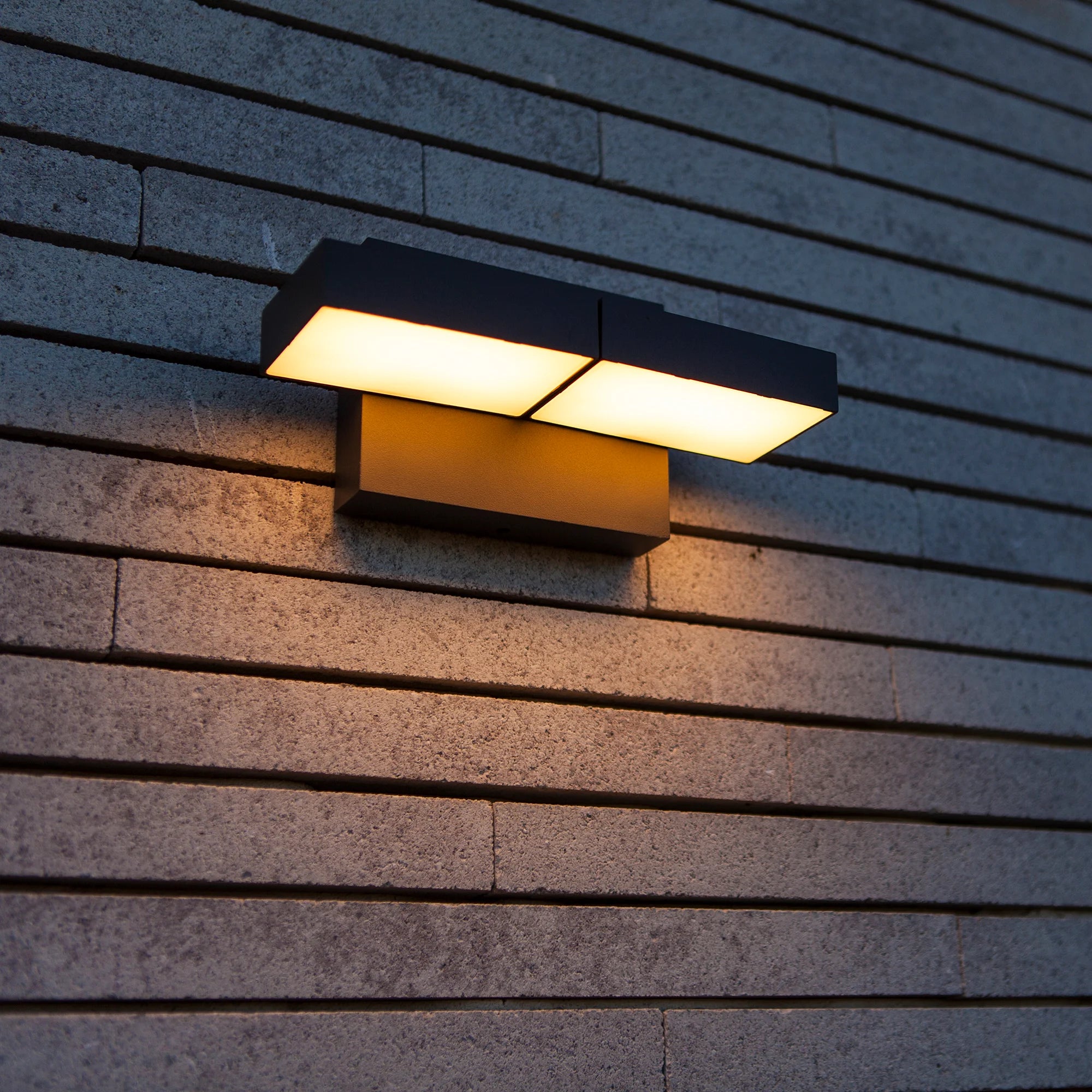 LED zidna svjetiljka TWISTO, tamno siva, 13W, 3000K/4000K, IP65