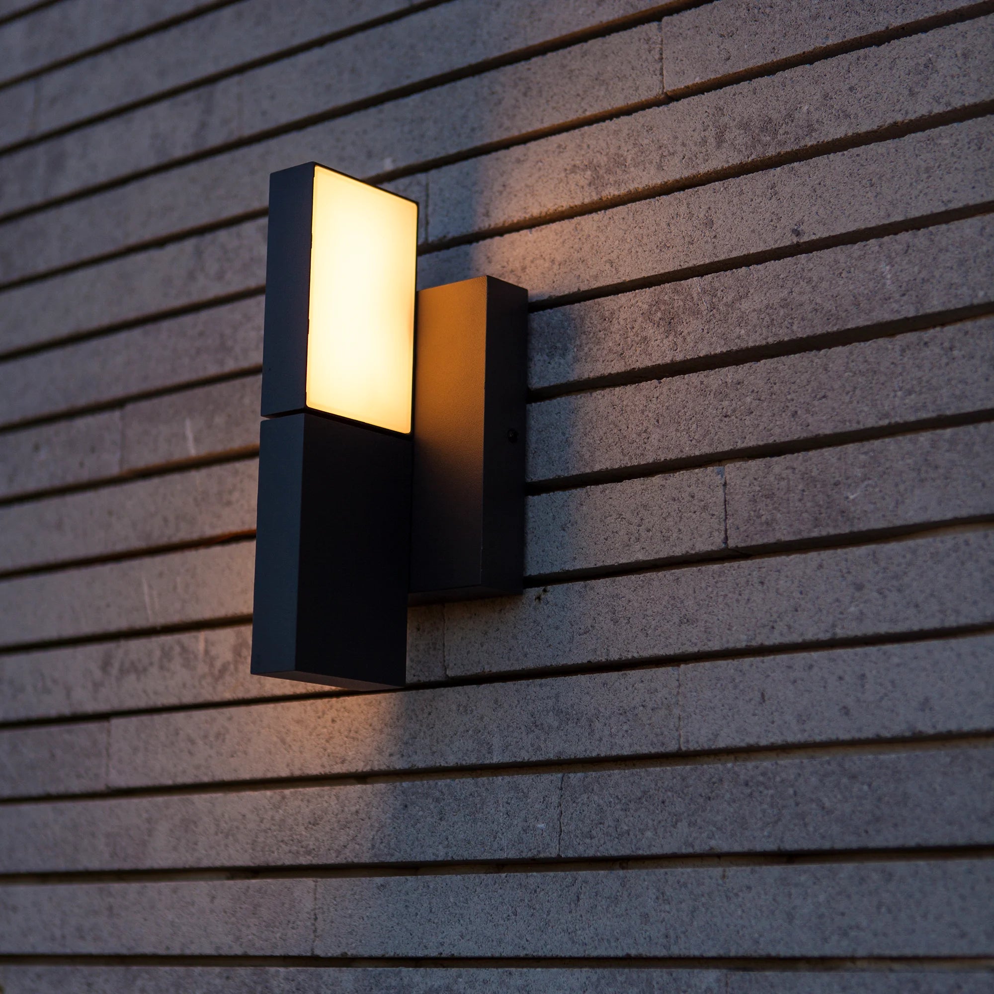 LED zidna svjetiljka TWISTO, tamno siva, 13W, 3000K/4000K, IP65
