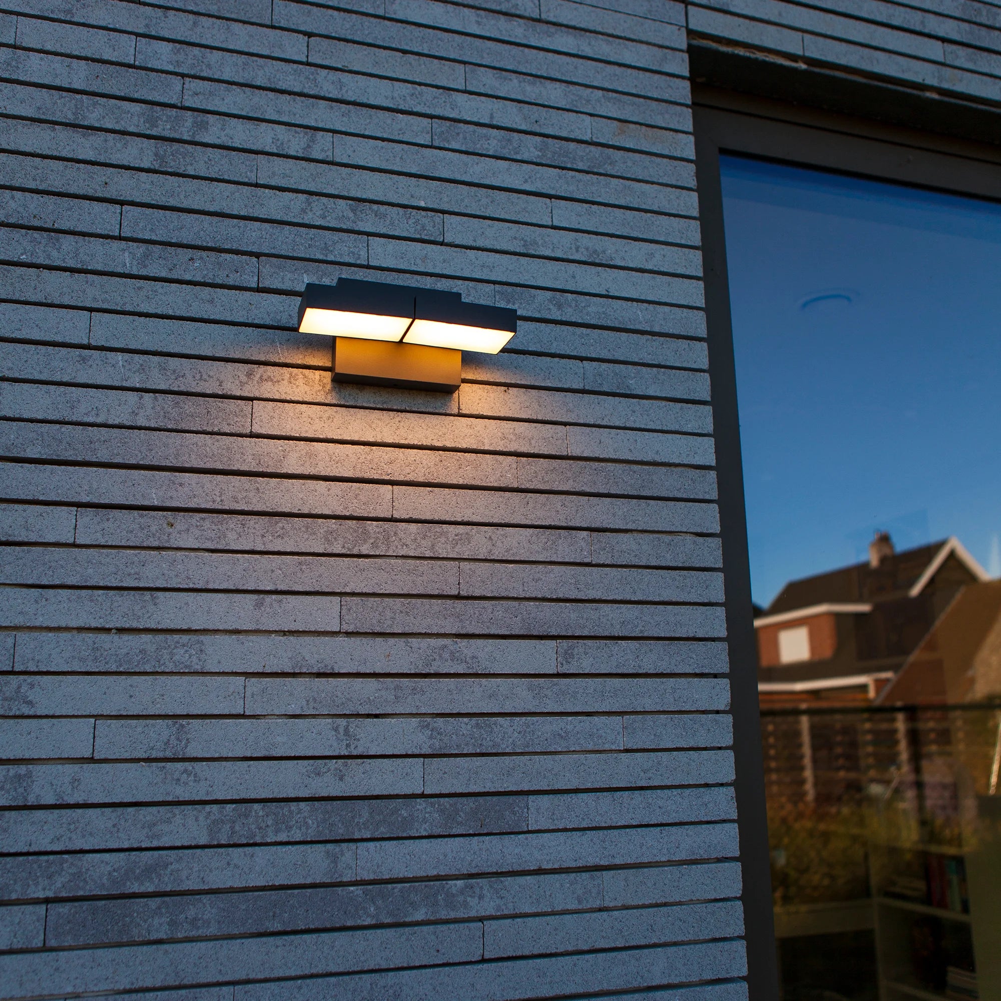 LED zidna svjetiljka TWISTO, tamno siva, 13W, 3000K/4000K, IP65