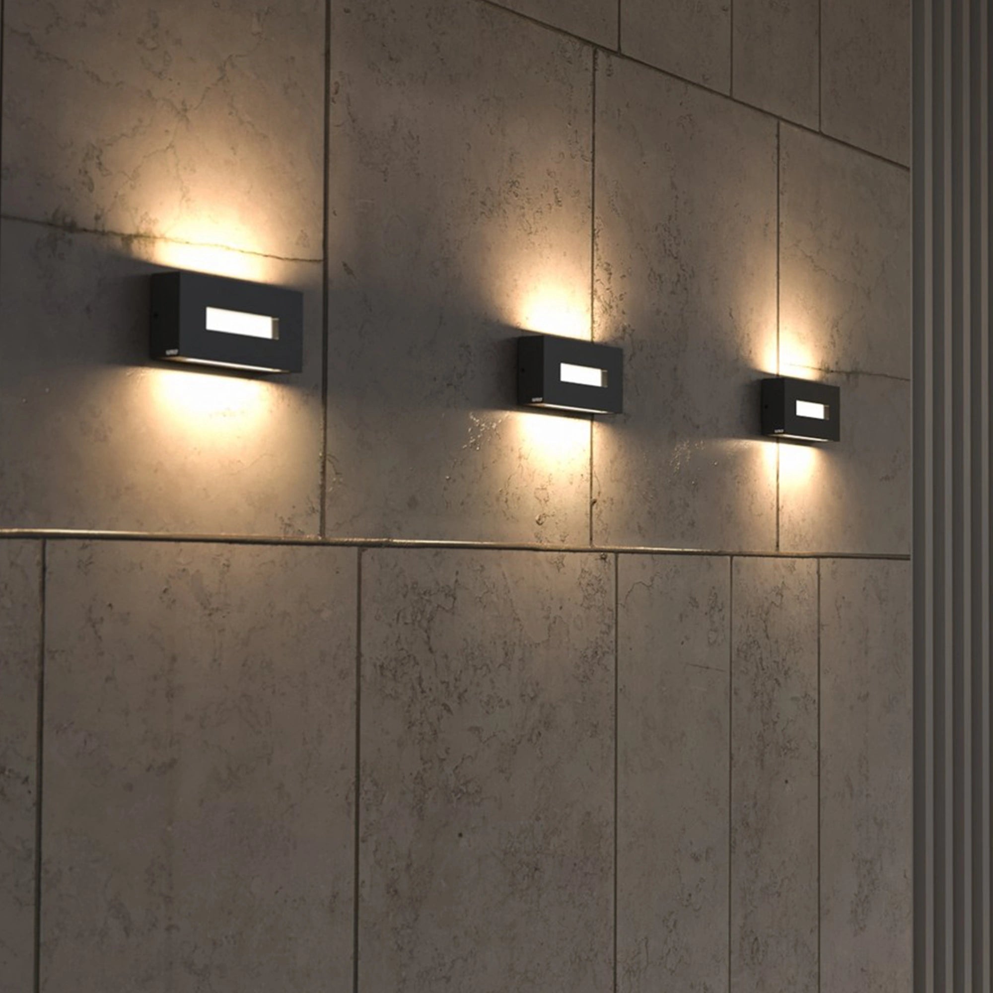 LED zidna svjetiljka ARTEO, tamno siva, 12W, CCT, IP65