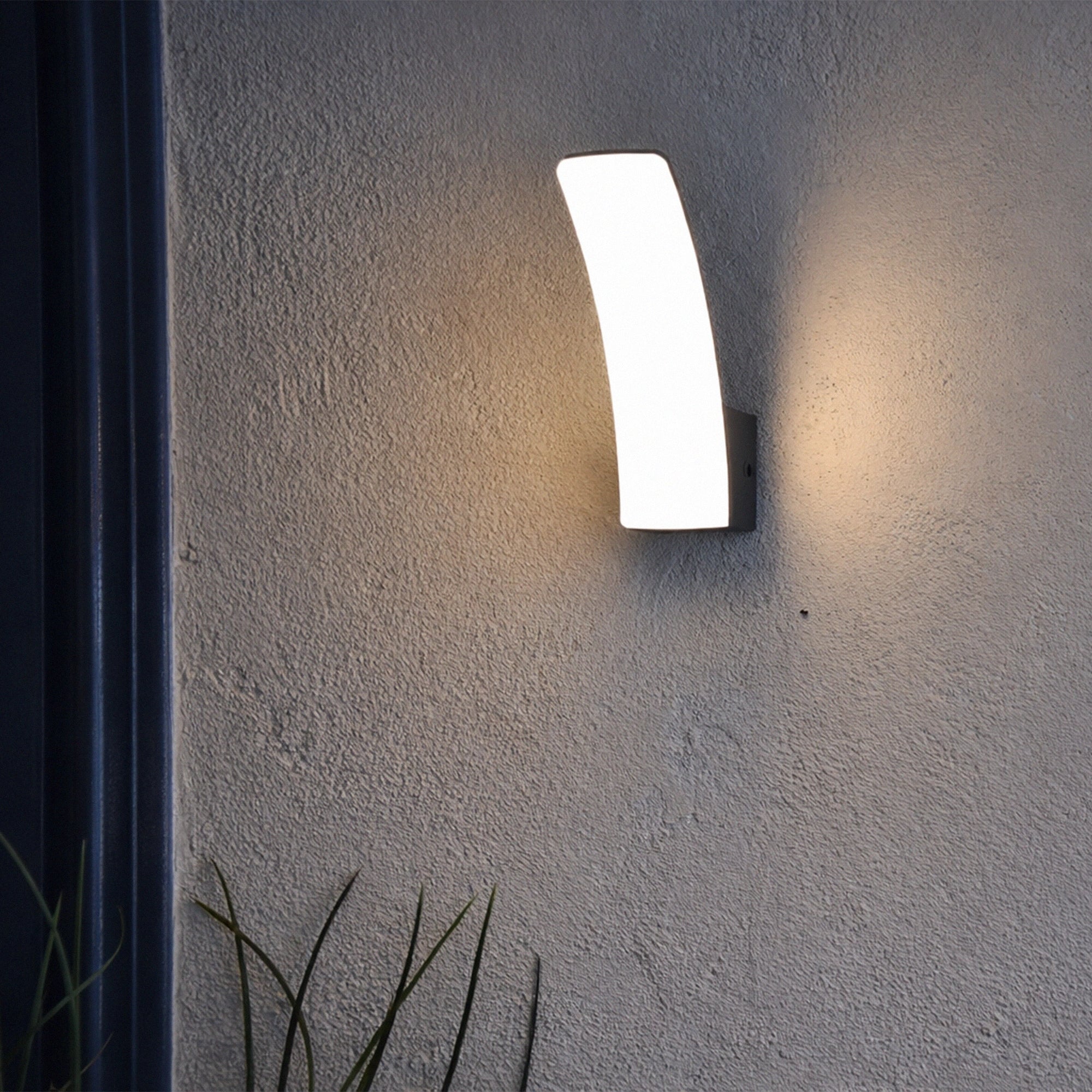 LED zidna svjetiljka KILO, tamno siva, 11.5W, 3000K, IP44