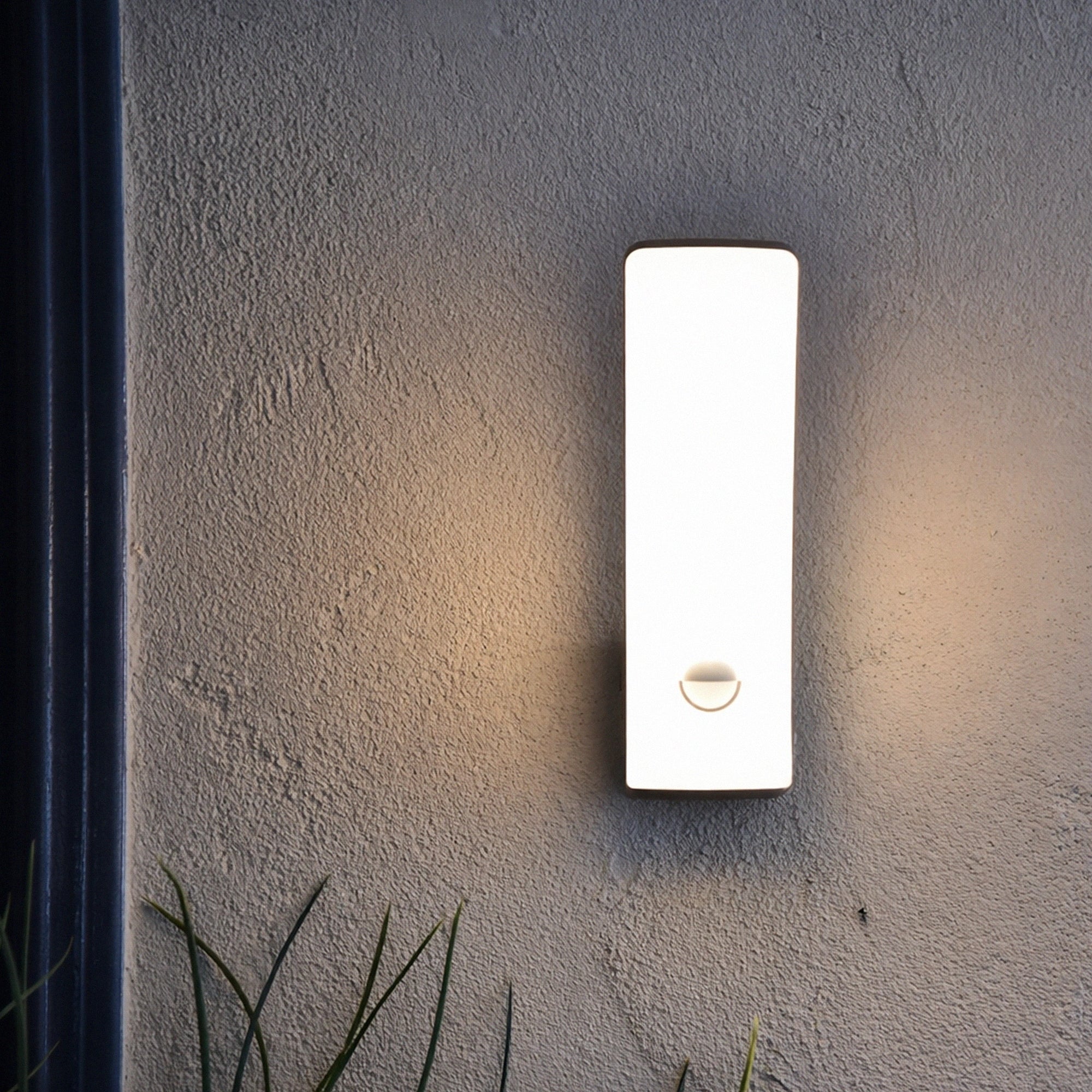 LED zidna svjetiljka KILO, senzor pokreta, tamno siva, 11.5W, 3000K, IP44