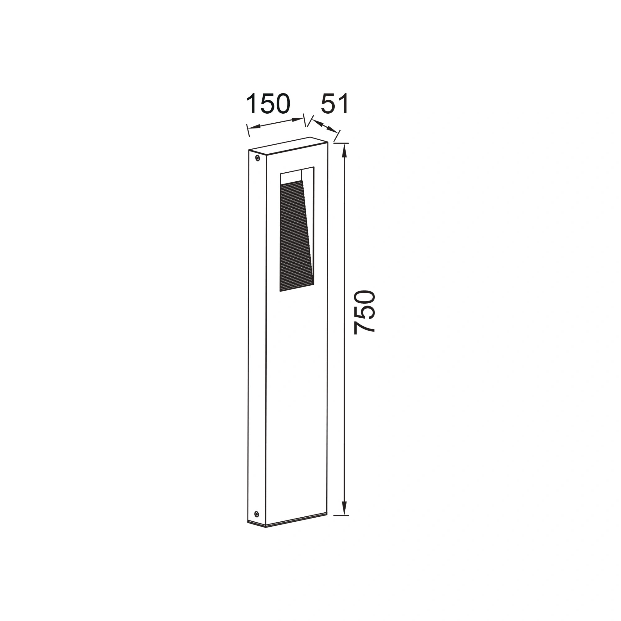LED vrtna svjetiljka ARTEO, tamno siva, 9.5W, CCT, IP65, 750mm