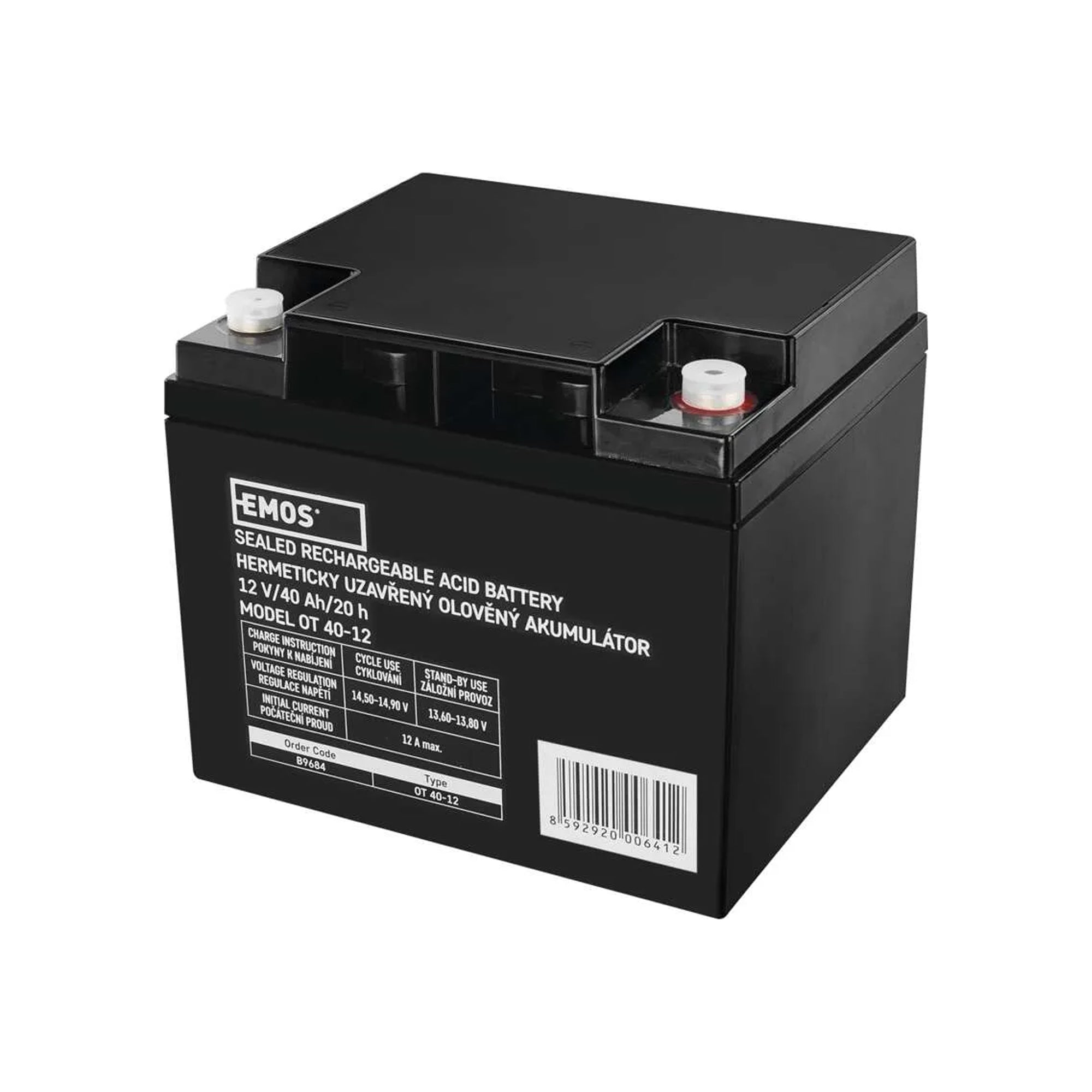 Olovni akumulator, SLA, 12V, 40Ah, M6