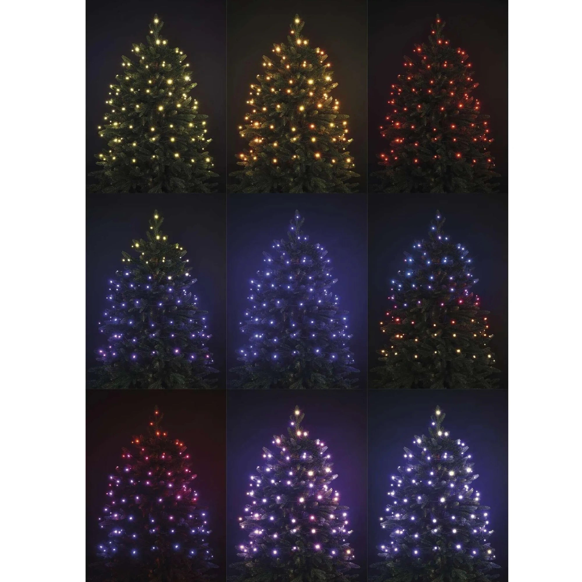 Božićne lampice, s daljinskim, LED, RGB, 72 efekta, timer, IP44