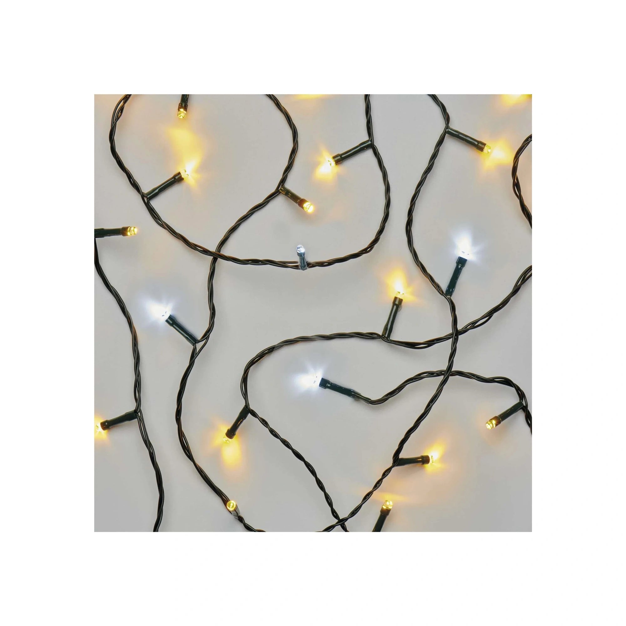 Božićne lampice, LED, toplo/hladno bijela, timer, IP44