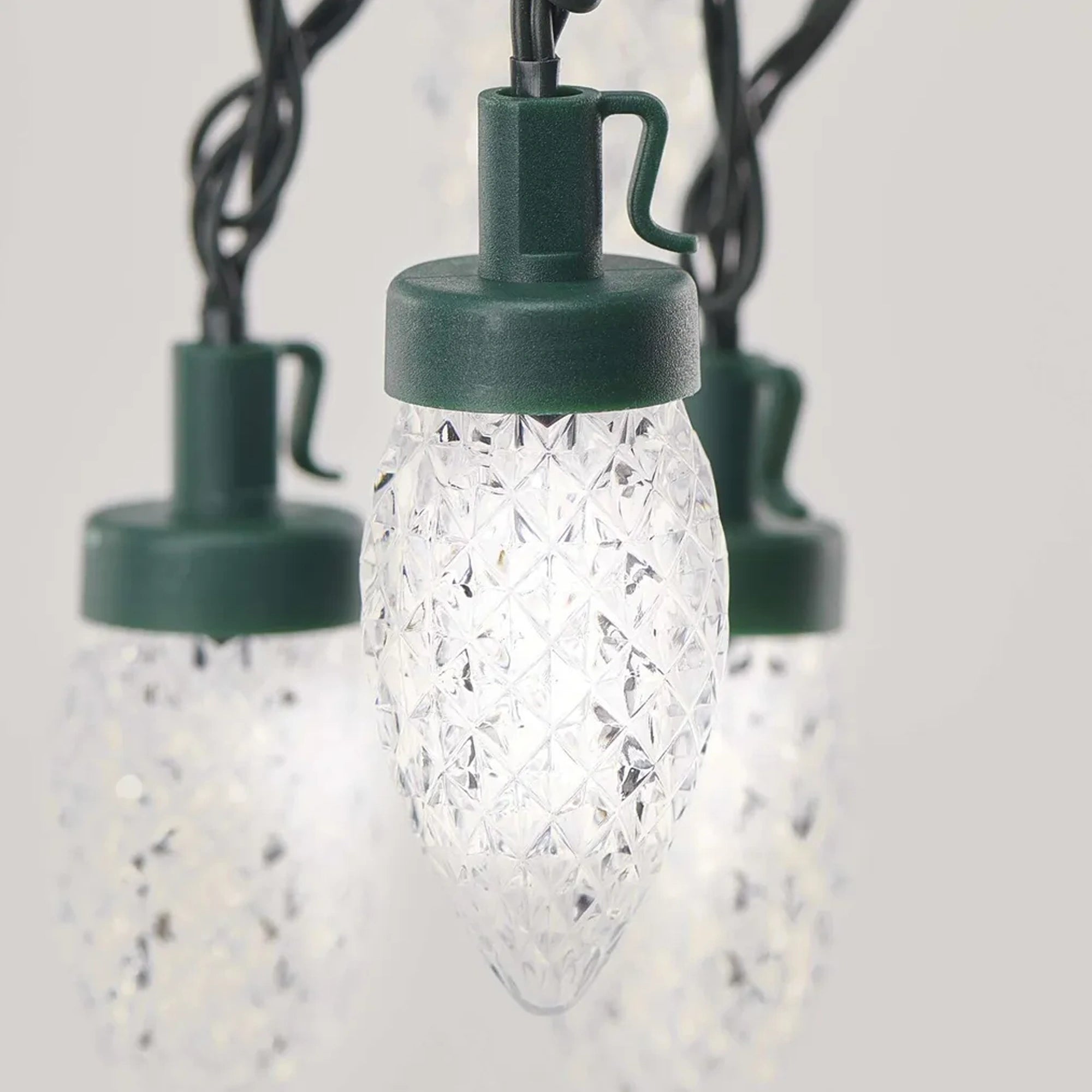 Božićne lampice, češeri, LED, hladno bijela, 8 načina rada, IP44, 9.8m