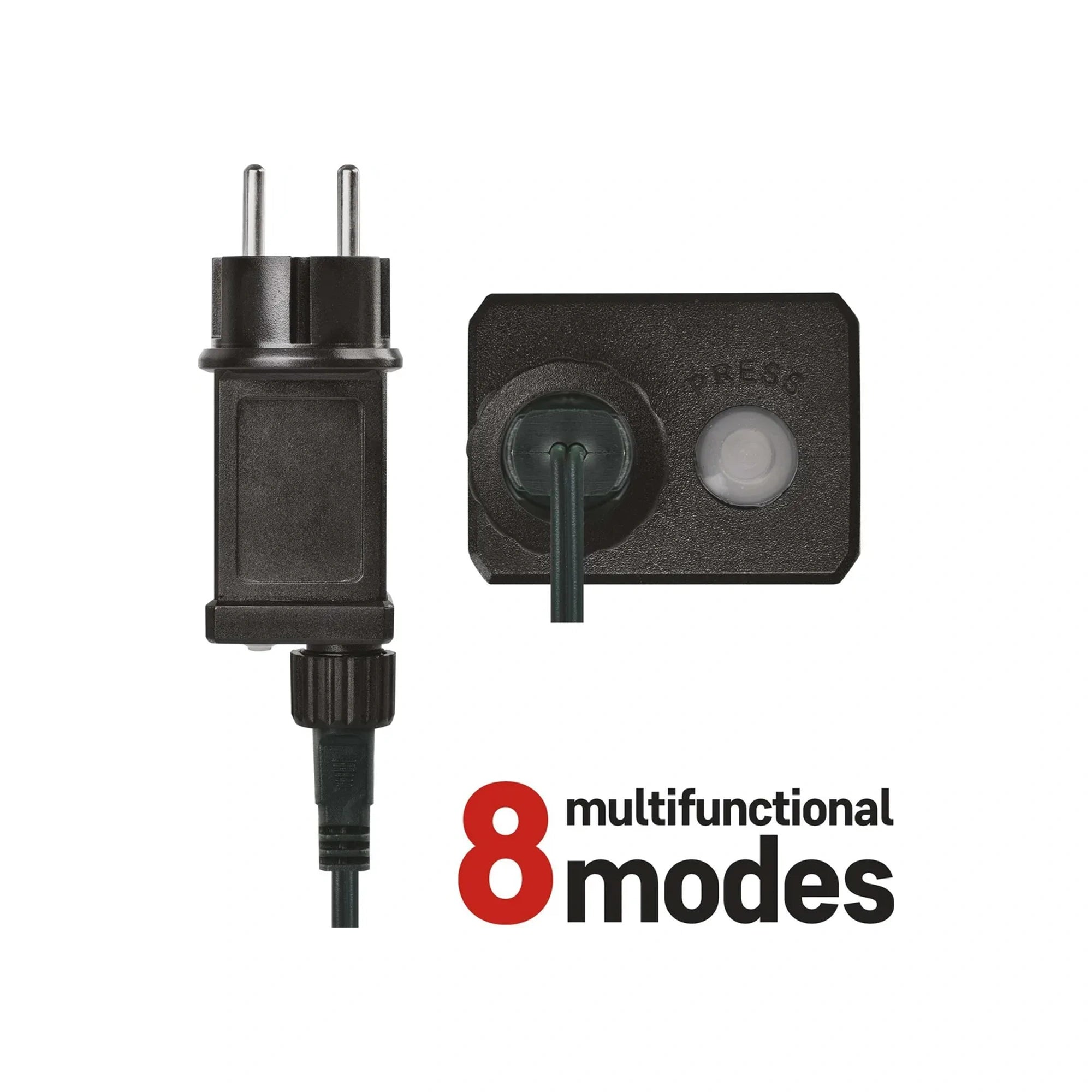 Božićne lampice, češeri, LED, hladno bijela, 8 načina rada, IP44, 9.8m