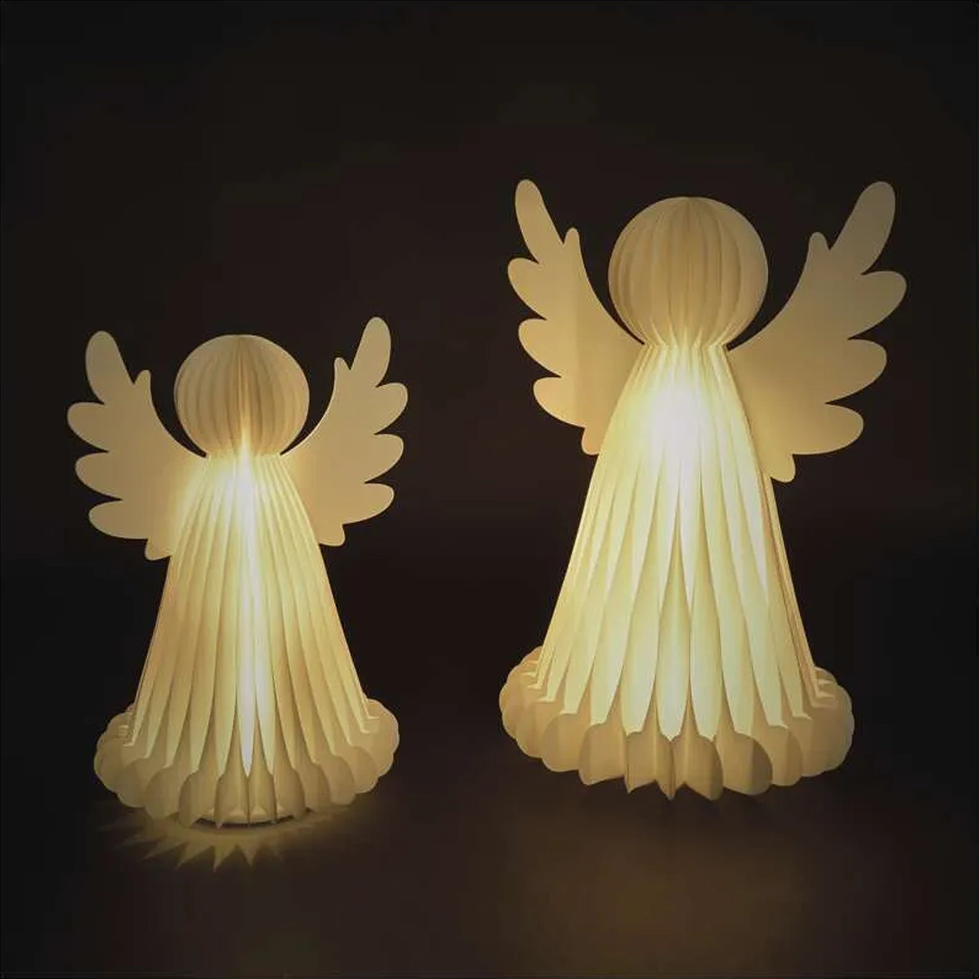 Papirnati LED anđeli, s postoljem, IP20, 28/38cm