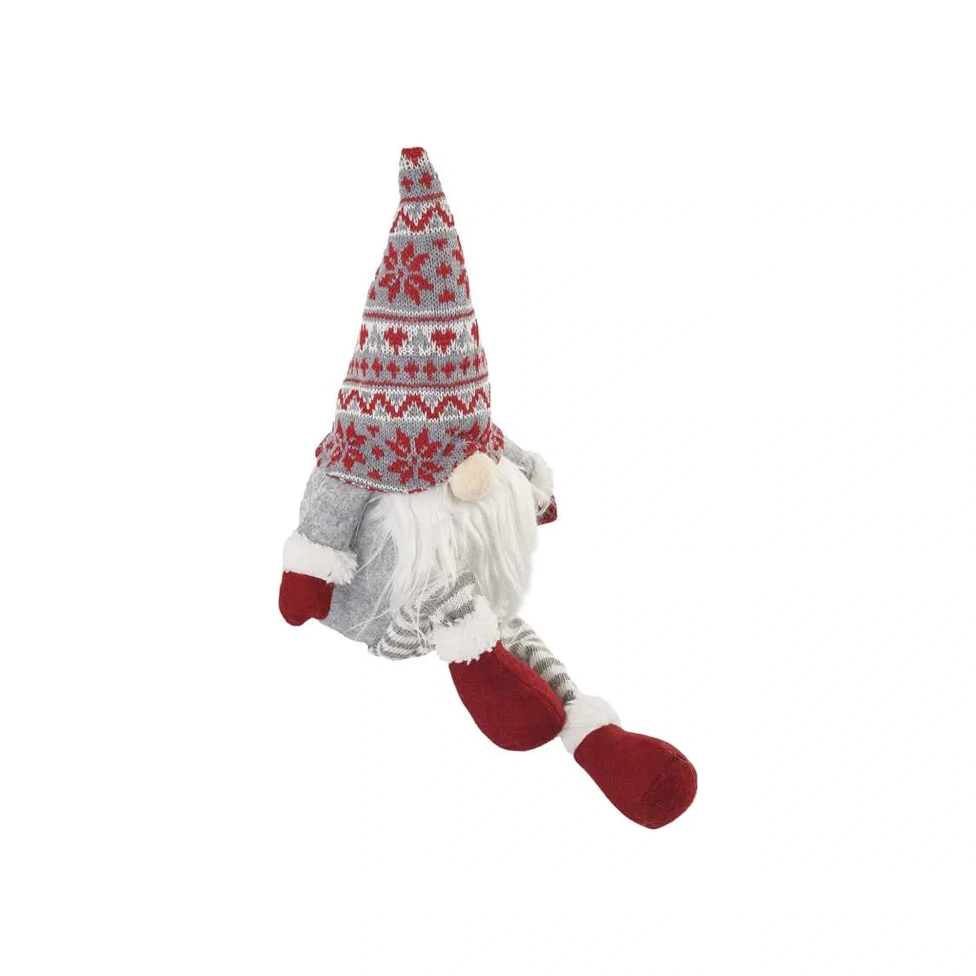 LED Christmas gnome, indoor, warm white, 3xAA, 27cm