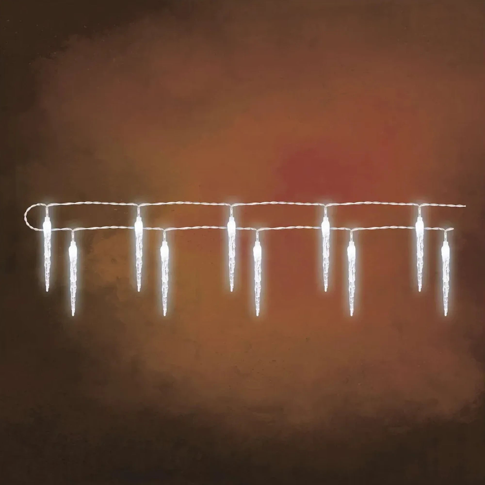 Božićna girlanda, 10 siga, LED, hladno bijela, 2xAA, IP20, 1.35m