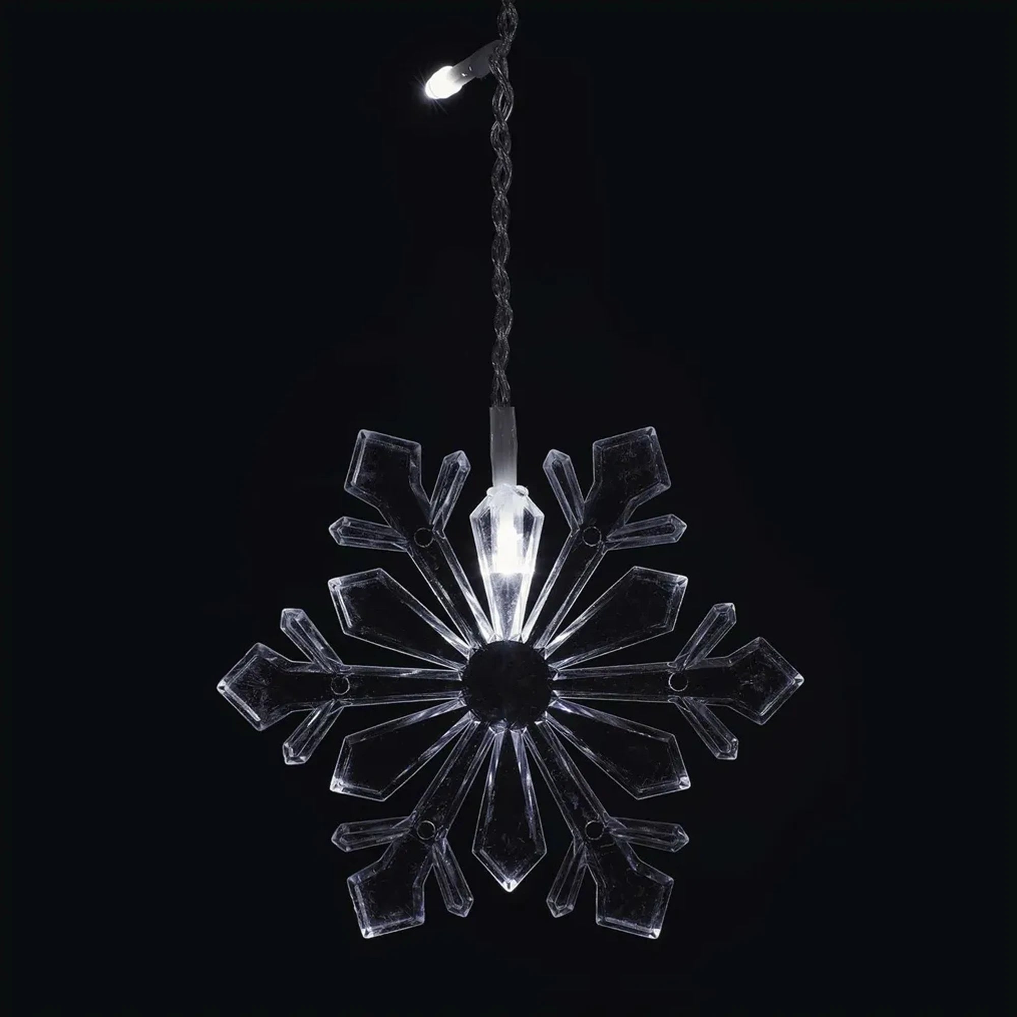 Božićna zavjesa, pahuljice, LED, hladno bijela, IP20, 135x50cm