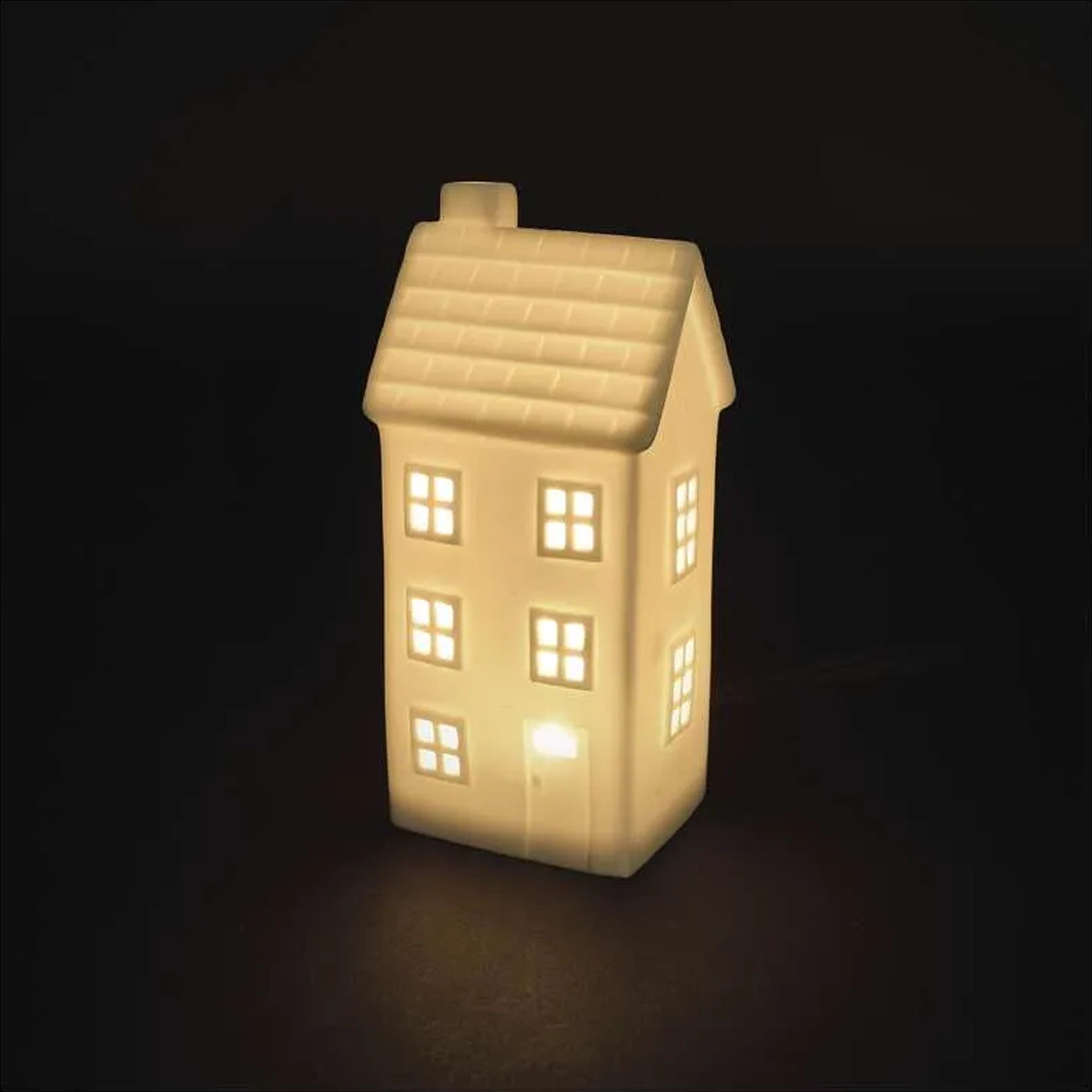 Keramička kućica, LED, toplo bijela, 1xCR2032, IP20, 16.3cm