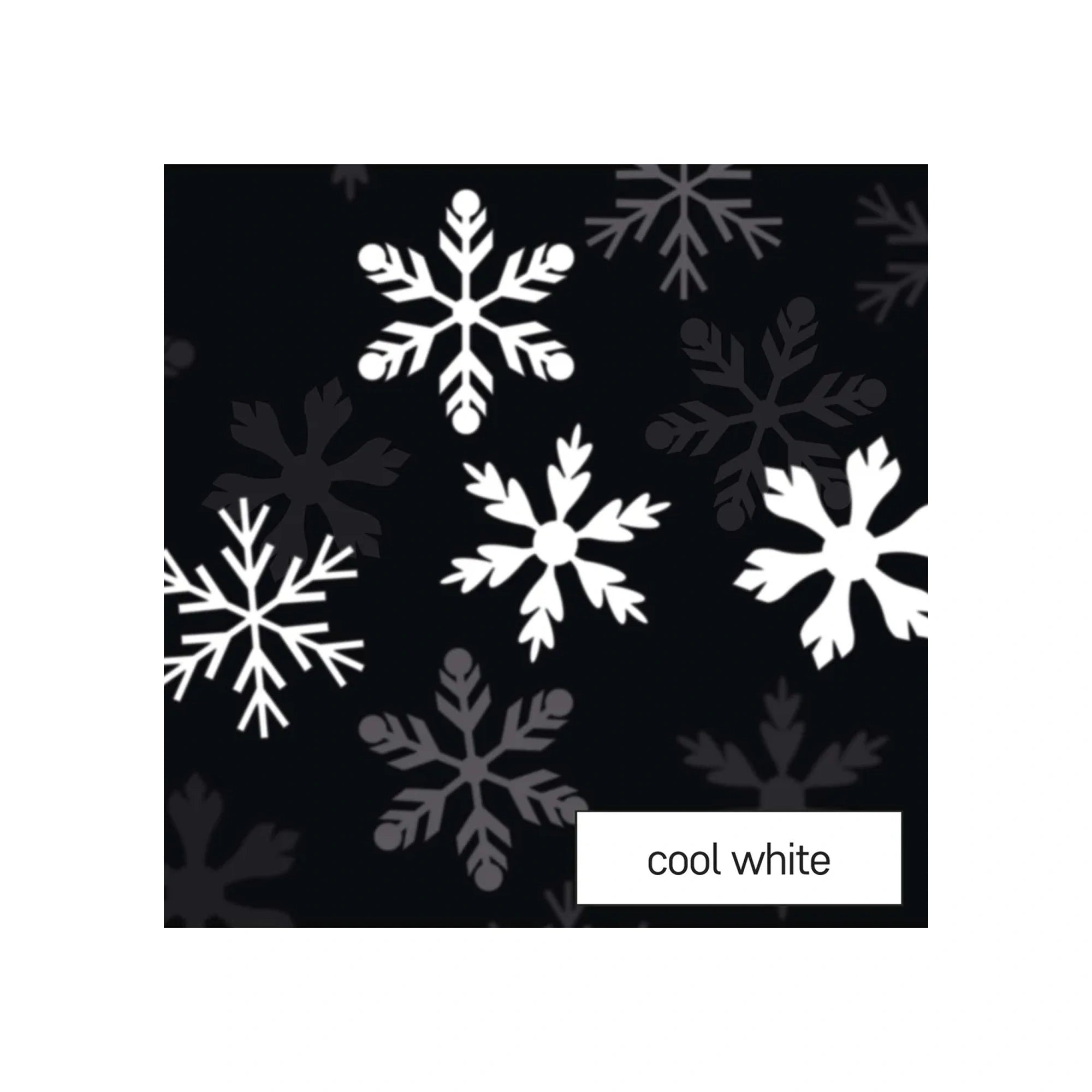 Božićni projektor, pahulje, LED, hladno bijela, IP44