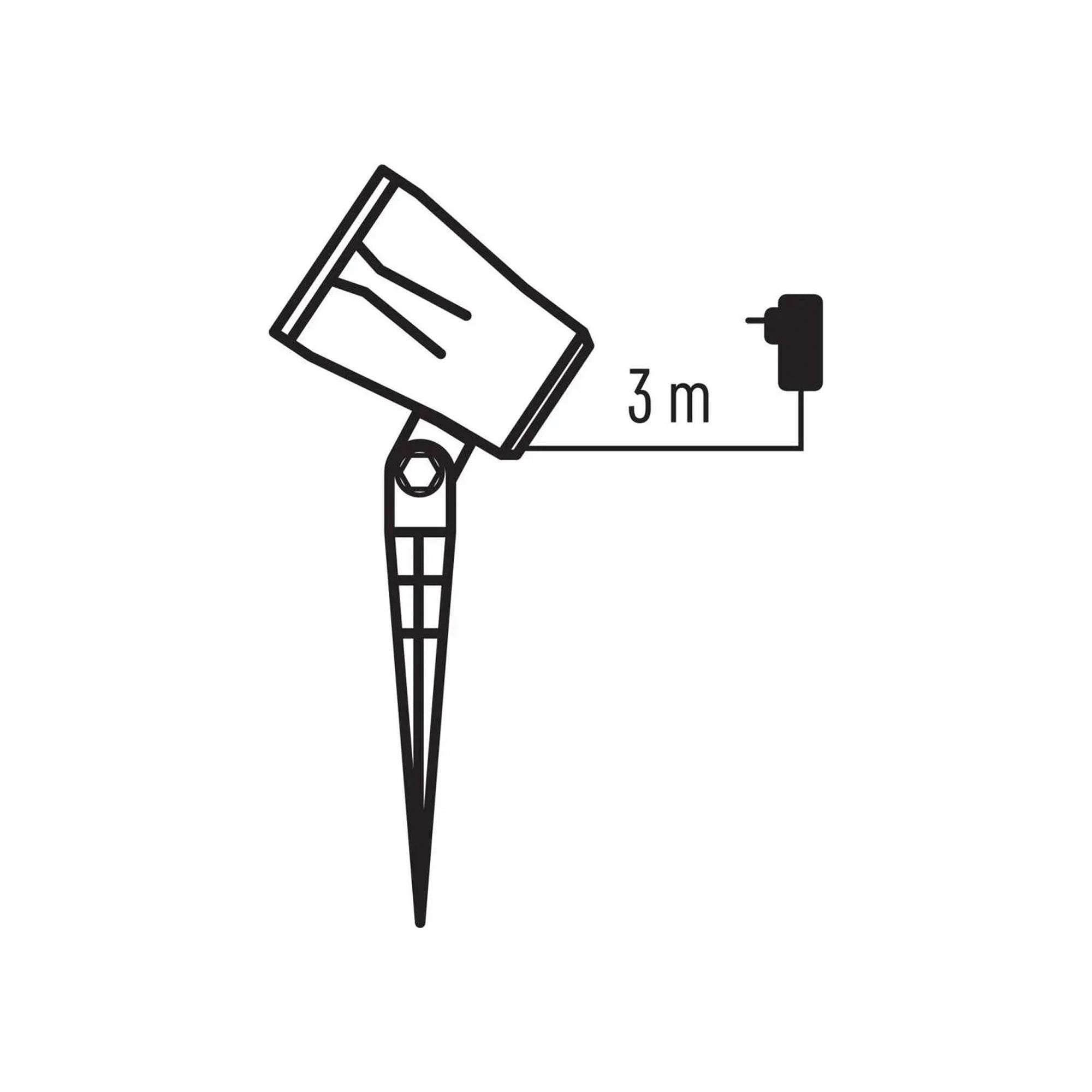 Božićni projektor, pahulje, LED, hladno bijela, IP44