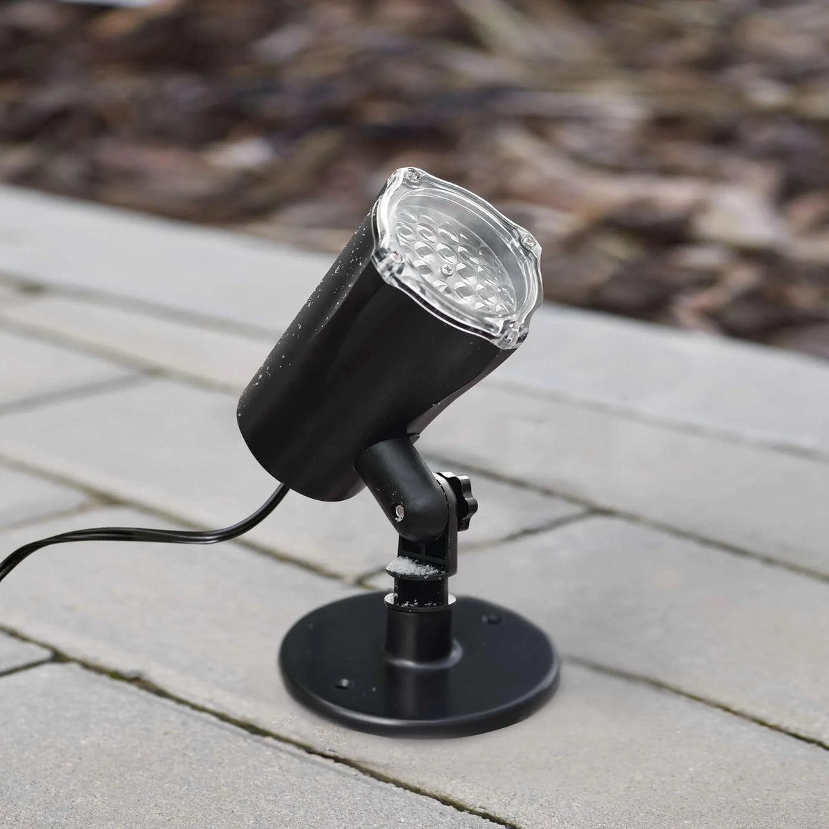 Božićni projektor, pahulje i snijeg, LED, hladno bijela, IP44