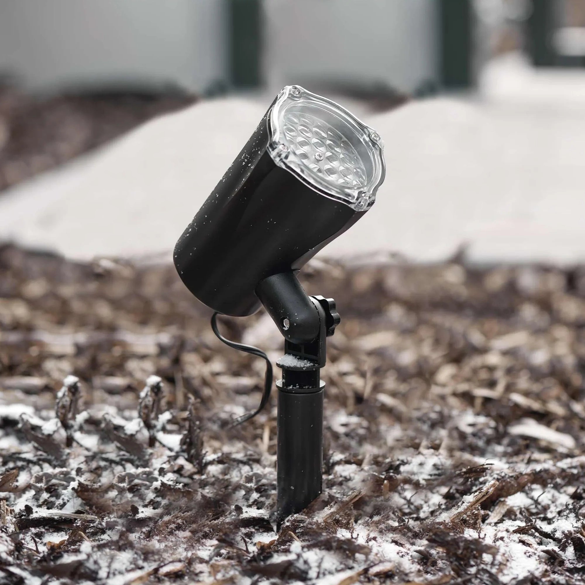 Božićni projektor, pahulje i snijeg, LED, hladno bijela, IP44