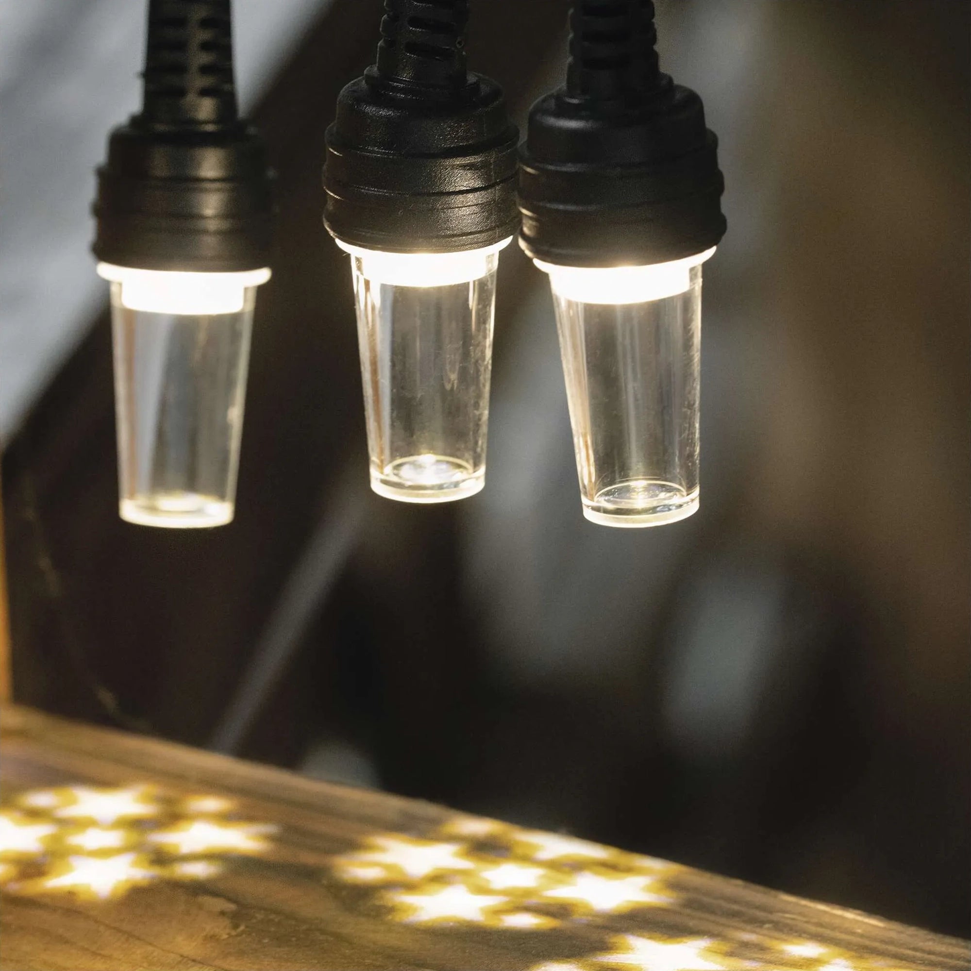 LED rasvjetni lanac, 10 žarulja, efekt pahulja, IP44, 4.5m