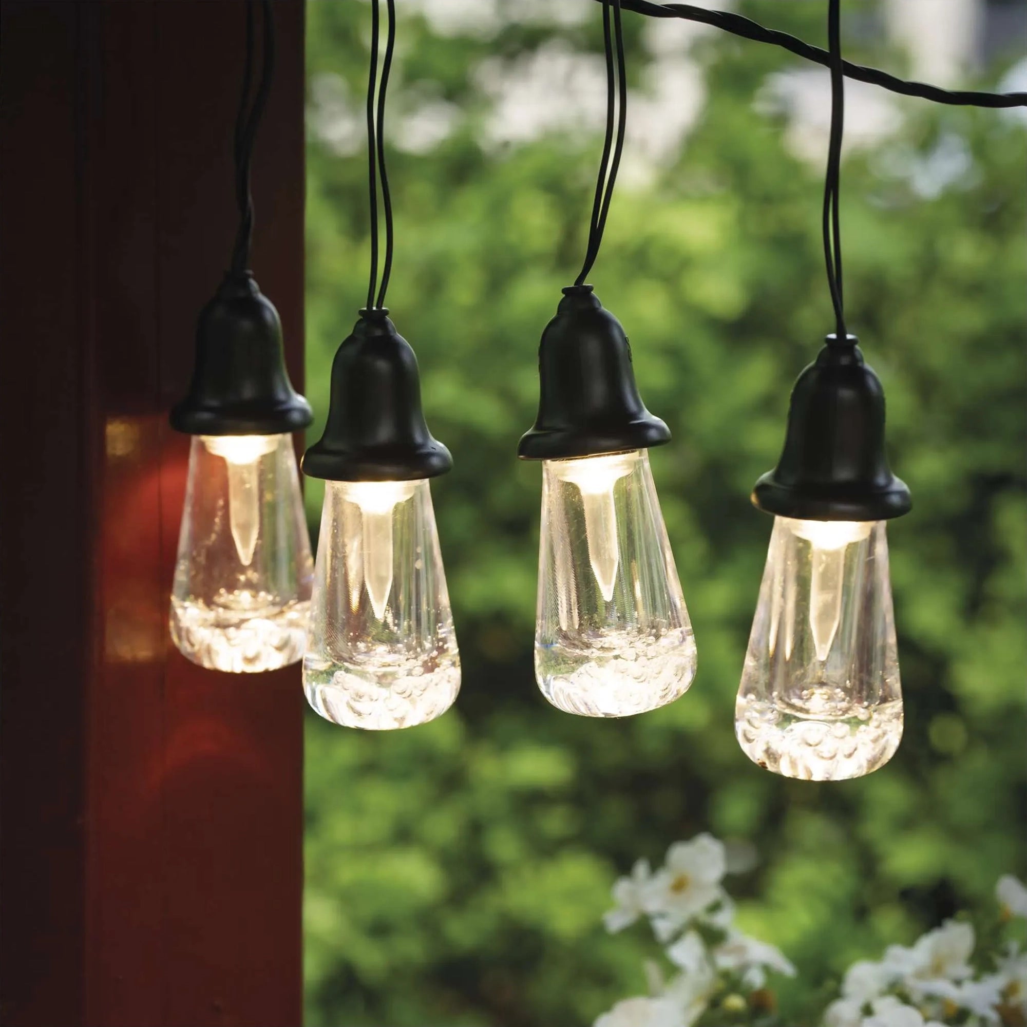 LED rasvjetni lanac, 16 žarulja, prozirne žarulje, IP44, 7.6m